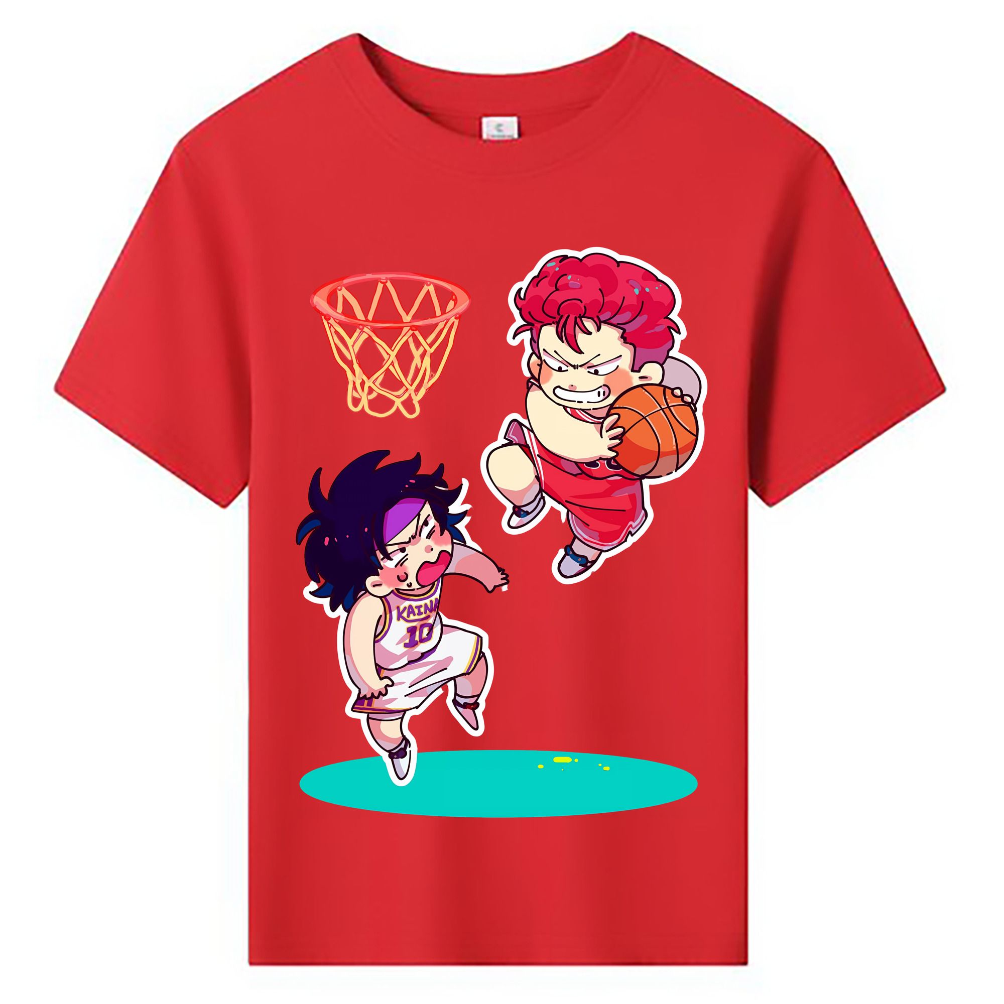 （画像用） SLAM DUNK／スラムダンク 綿100％キッズTシャツ（フロントプリント）