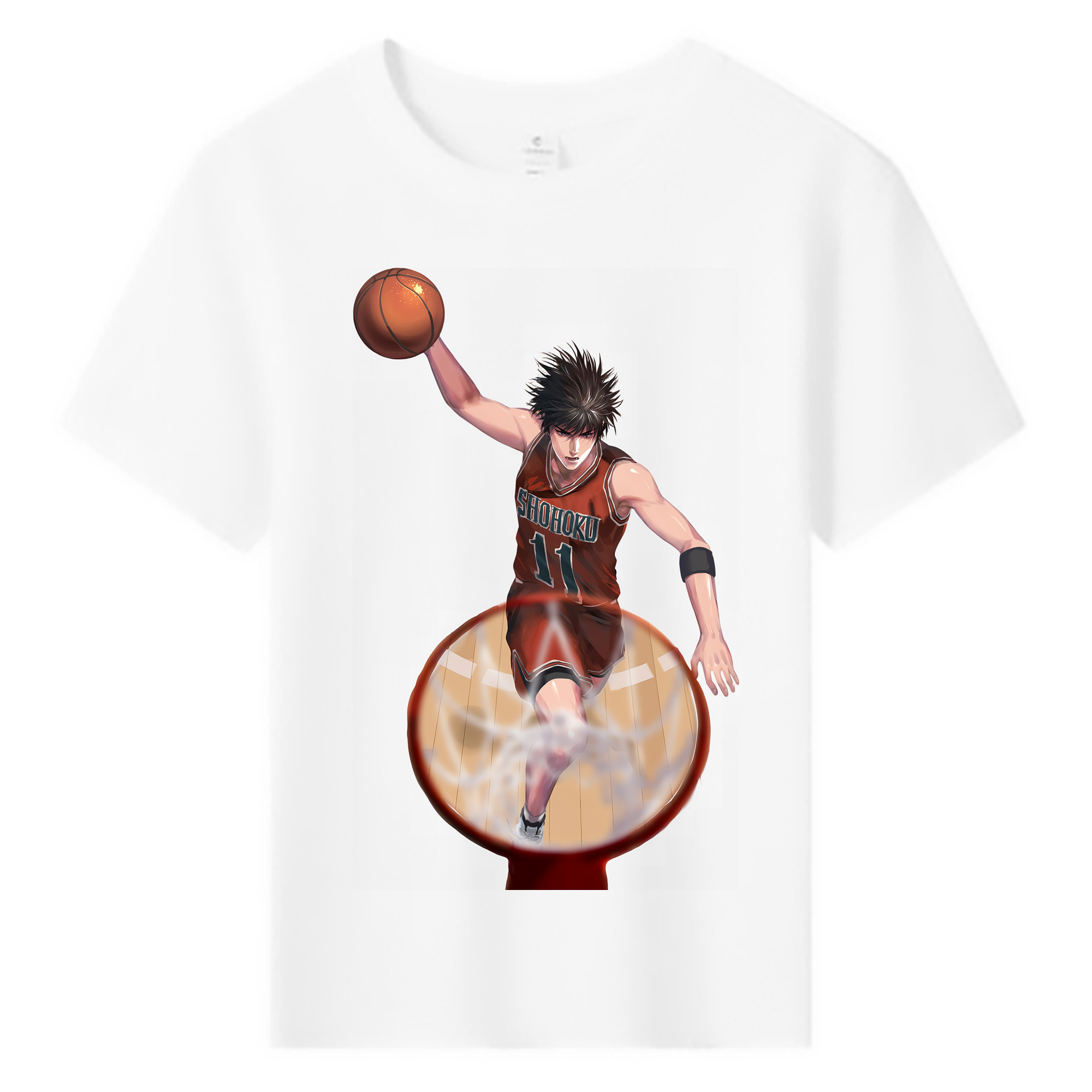 （画像用） SLAM DUNK／スラムダンク 綿100％キッズTシャツ（フロントプリント）
