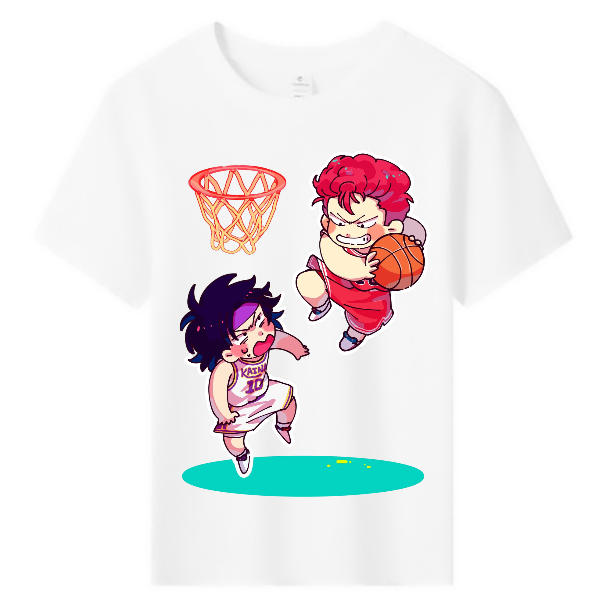 （画像用） SLAM DUNK／スラムダンク 綿100％キッズTシャツ（フロントプリント）