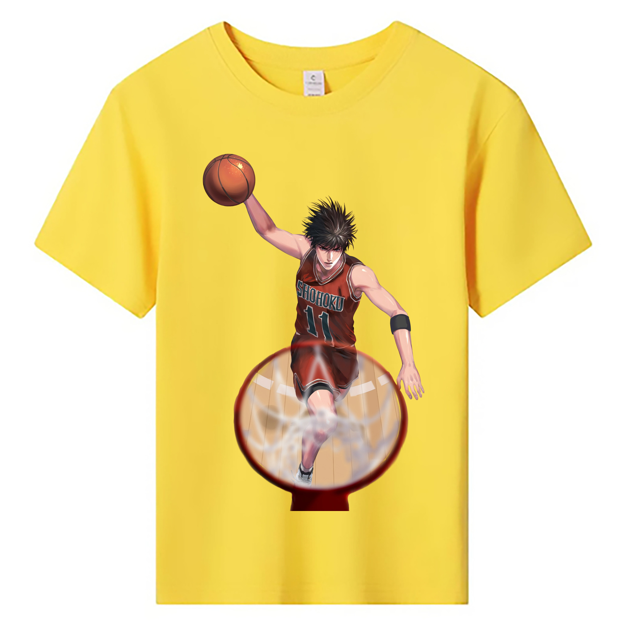 （画像用） SLAM DUNK／スラムダンク 綿100％キッズTシャツ（フロントプリント）
