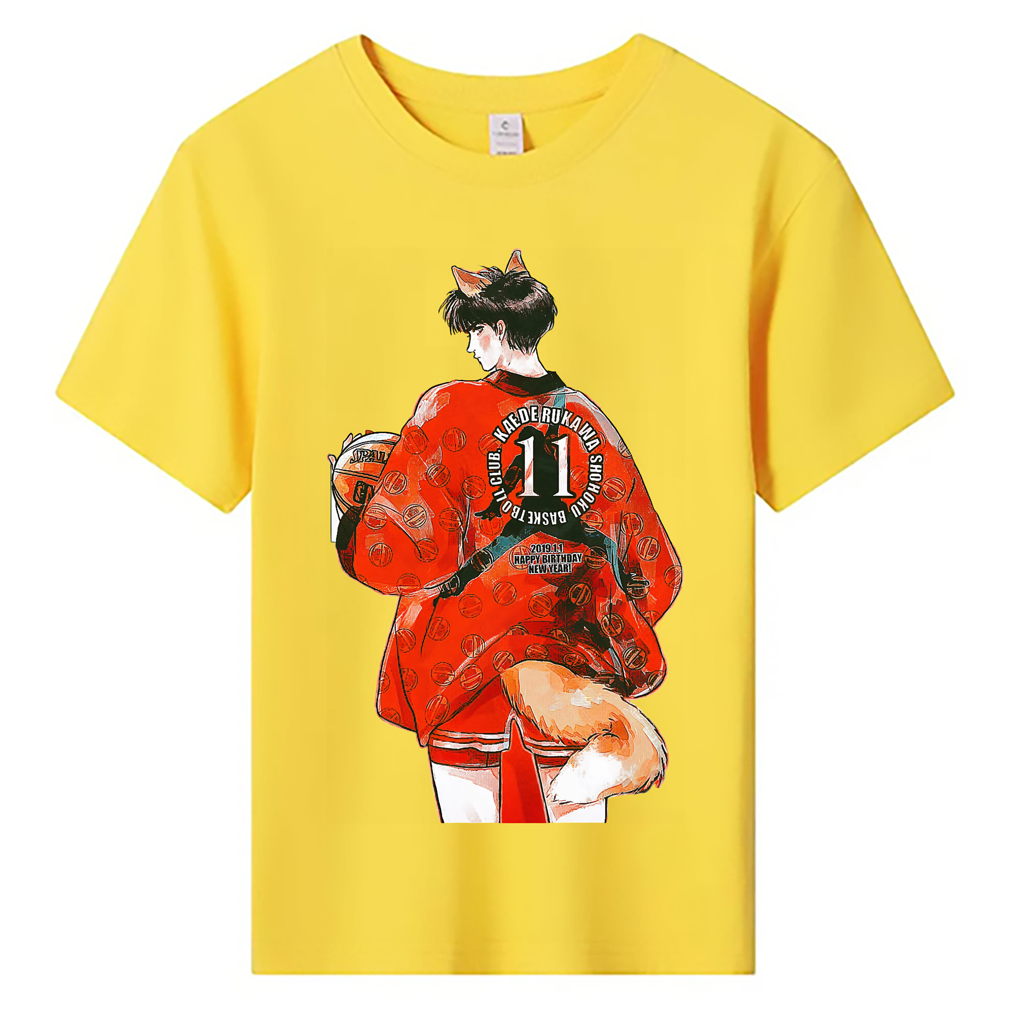 （画像用） SLAM DUNK／スラムダンク 綿100％キッズTシャツ（フロントプリント）