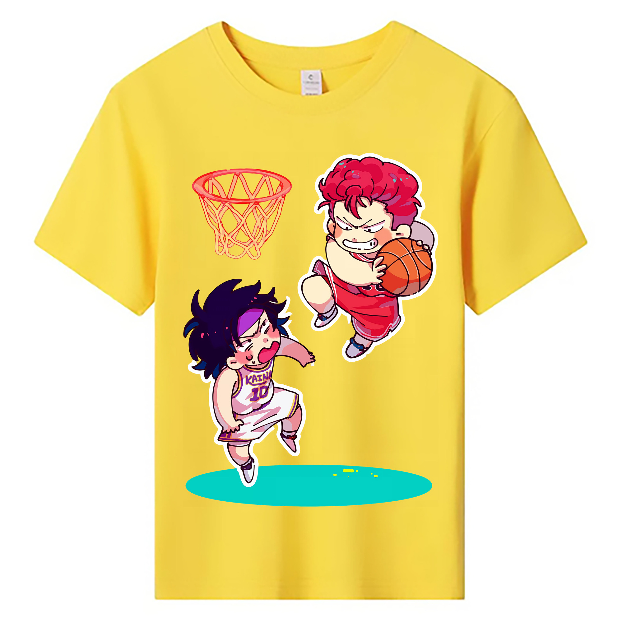 （画像用） SLAM DUNK／スラムダンク 綿100％キッズTシャツ（フロントプリント）