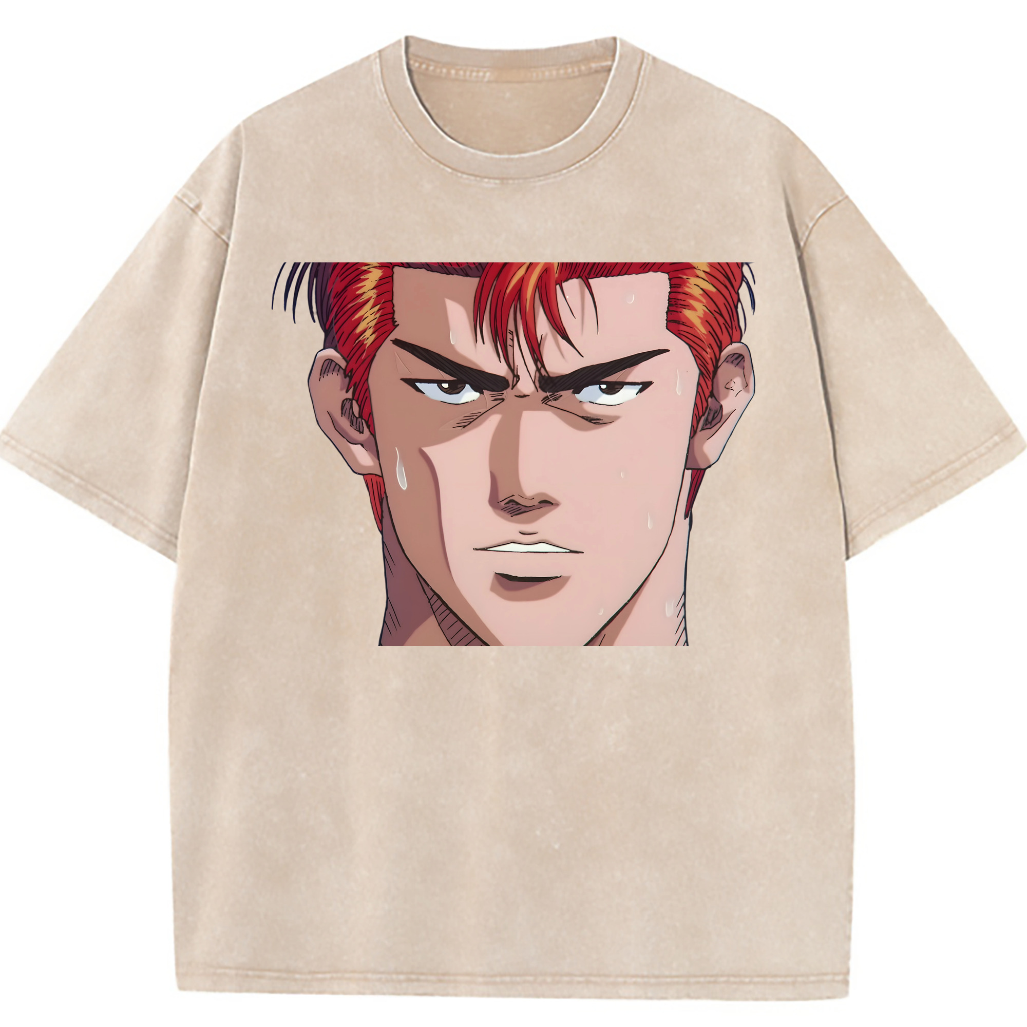（画像用） SLAM DUNK／スラムダンク 綿100% ヴィンテージ風 半袖Tシャツ（フロントプリント）