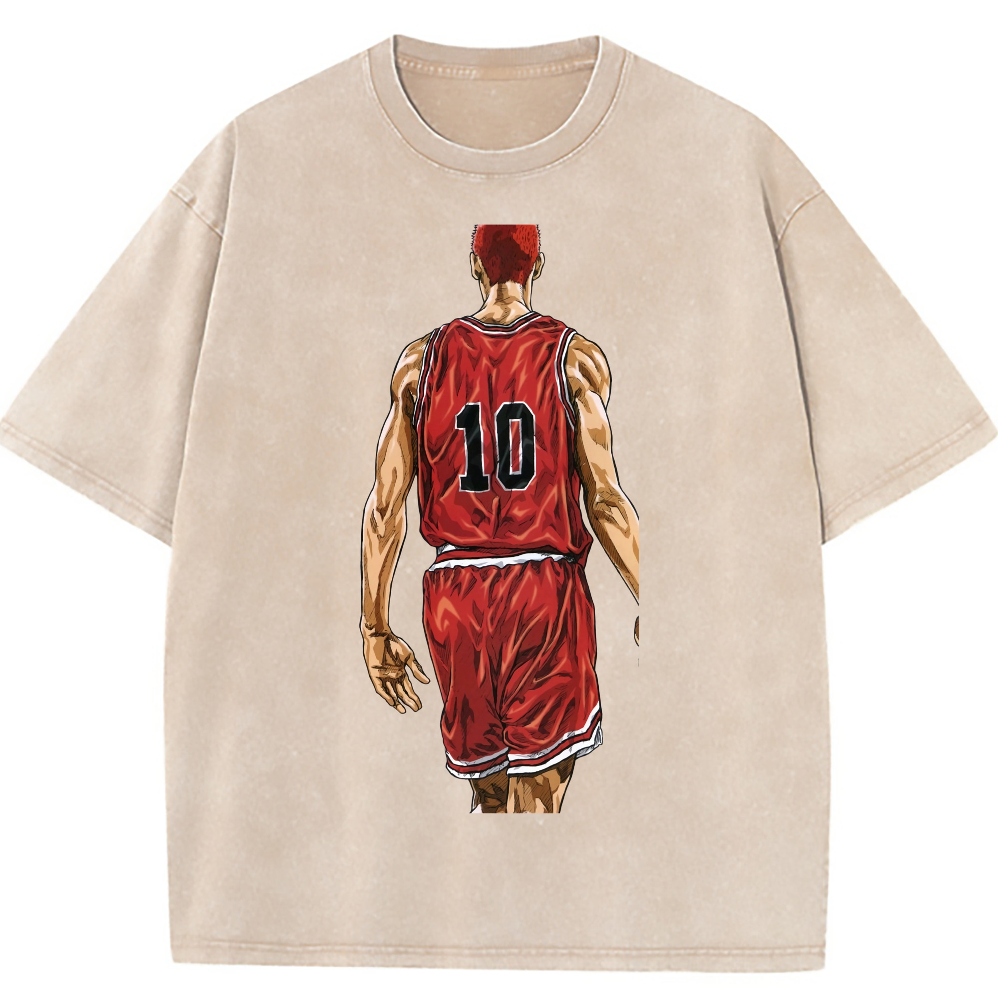 （画像用） SLAM DUNK／スラムダンク 綿100% ヴィンテージ風 半袖Tシャツ（フロントプリント）
