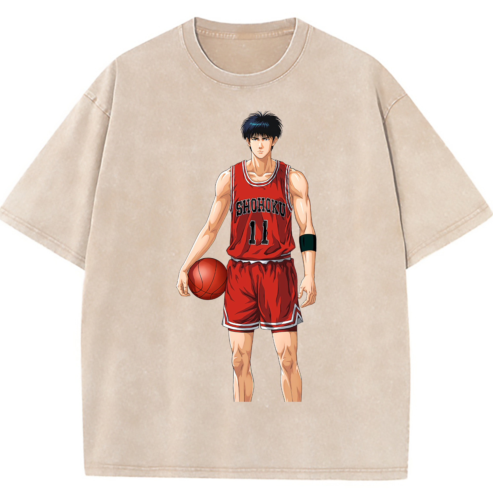 （画像用） SLAM DUNK／スラムダンク 綿100% ヴィンテージ風 半袖Tシャツ（フロントプリント）
