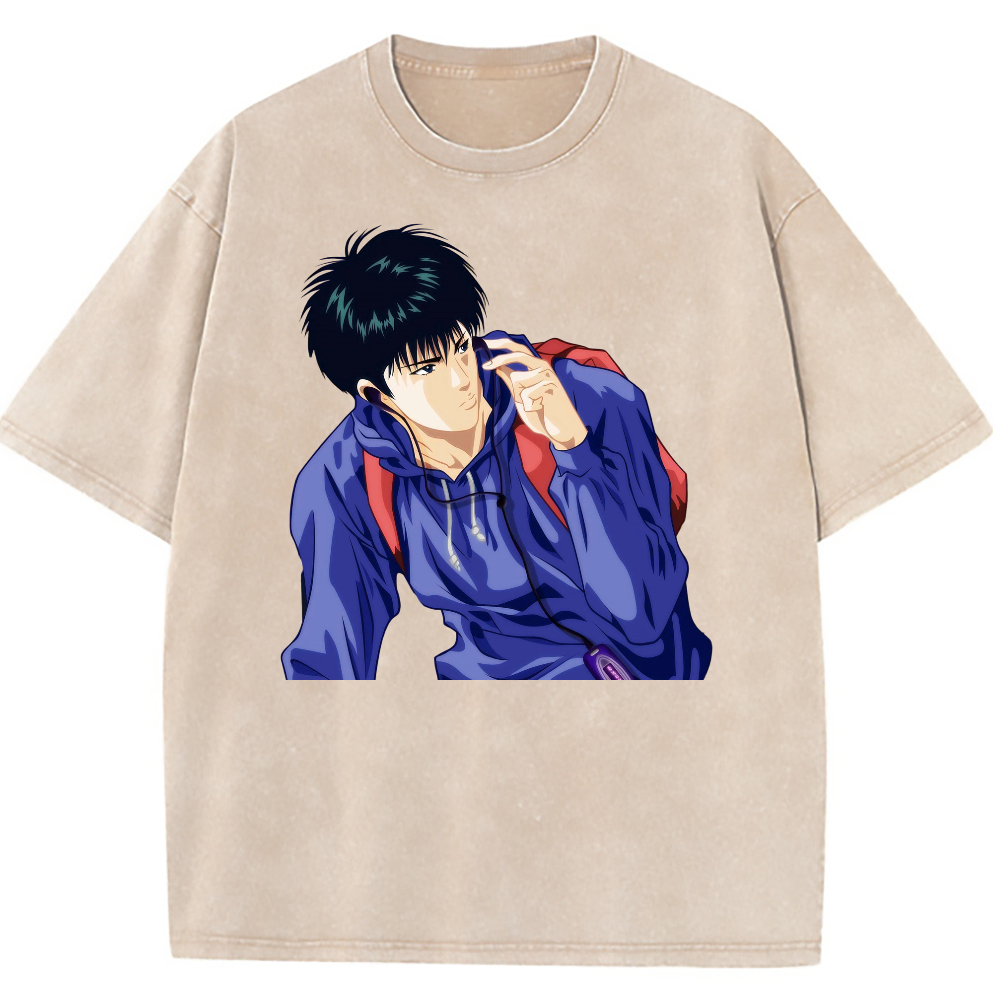 （画像用） SLAM DUNK／スラムダンク 綿100% ヴィンテージ風 半袖Tシャツ（フロントプリント）