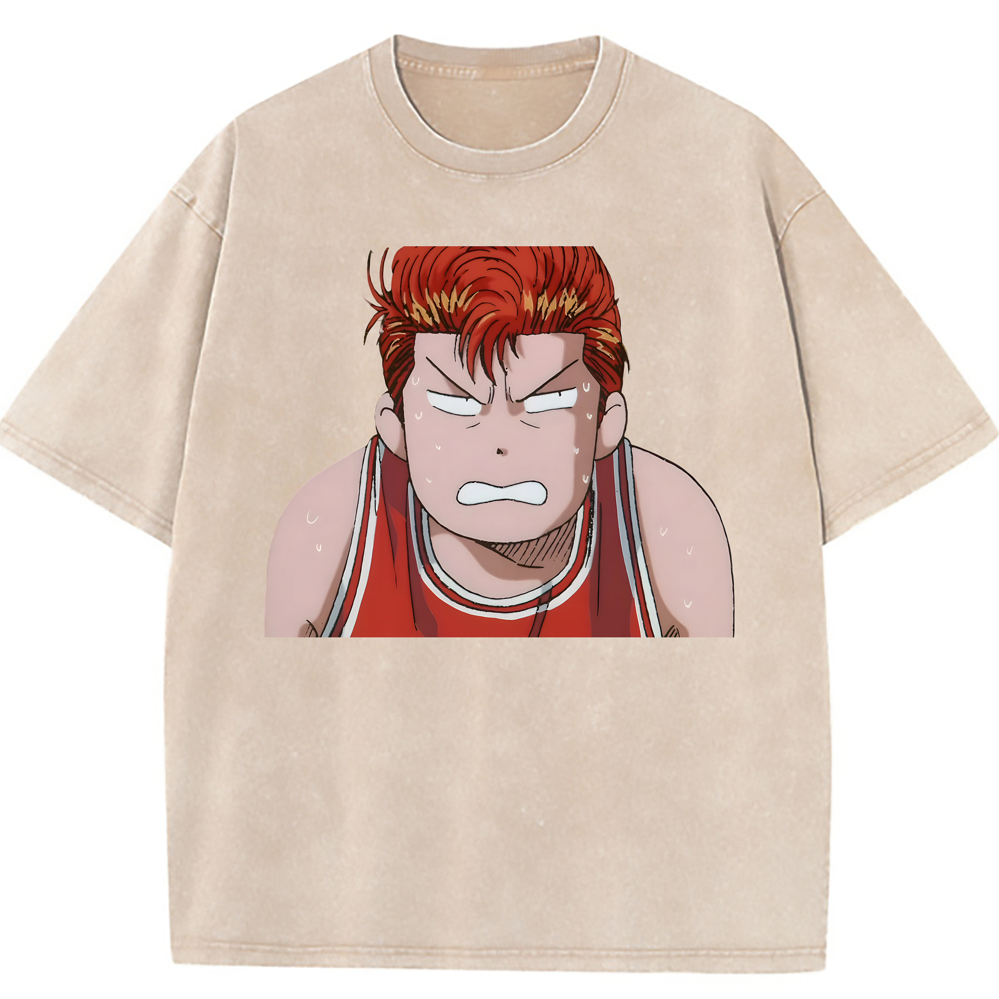 （画像用） SLAM DUNK／スラムダンク 綿100% ヴィンテージ風 半袖Tシャツ（フロントプリント）