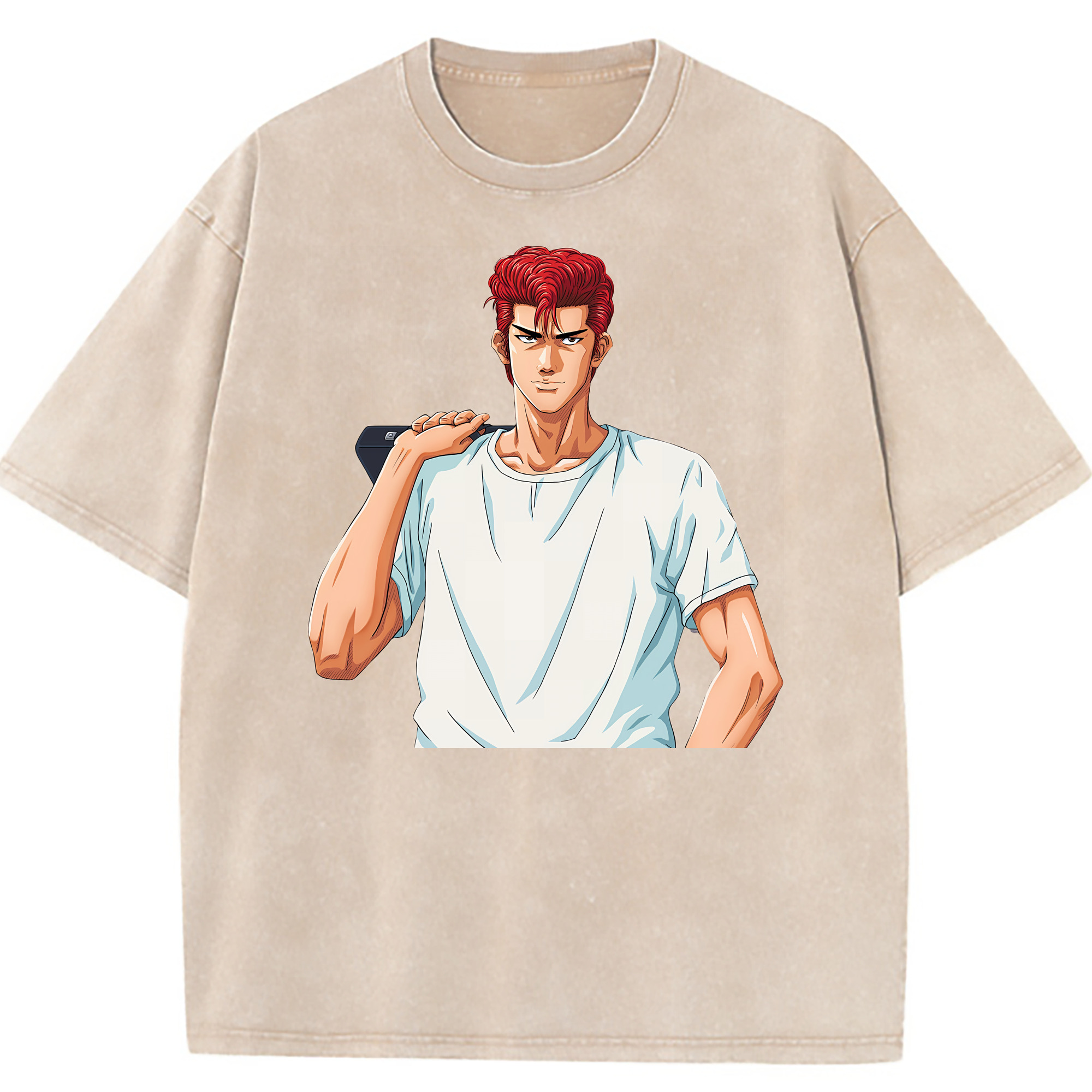 （画像用） SLAM DUNK／スラムダンク 綿100% ヴィンテージ風 半袖Tシャツ（フロントプリント）