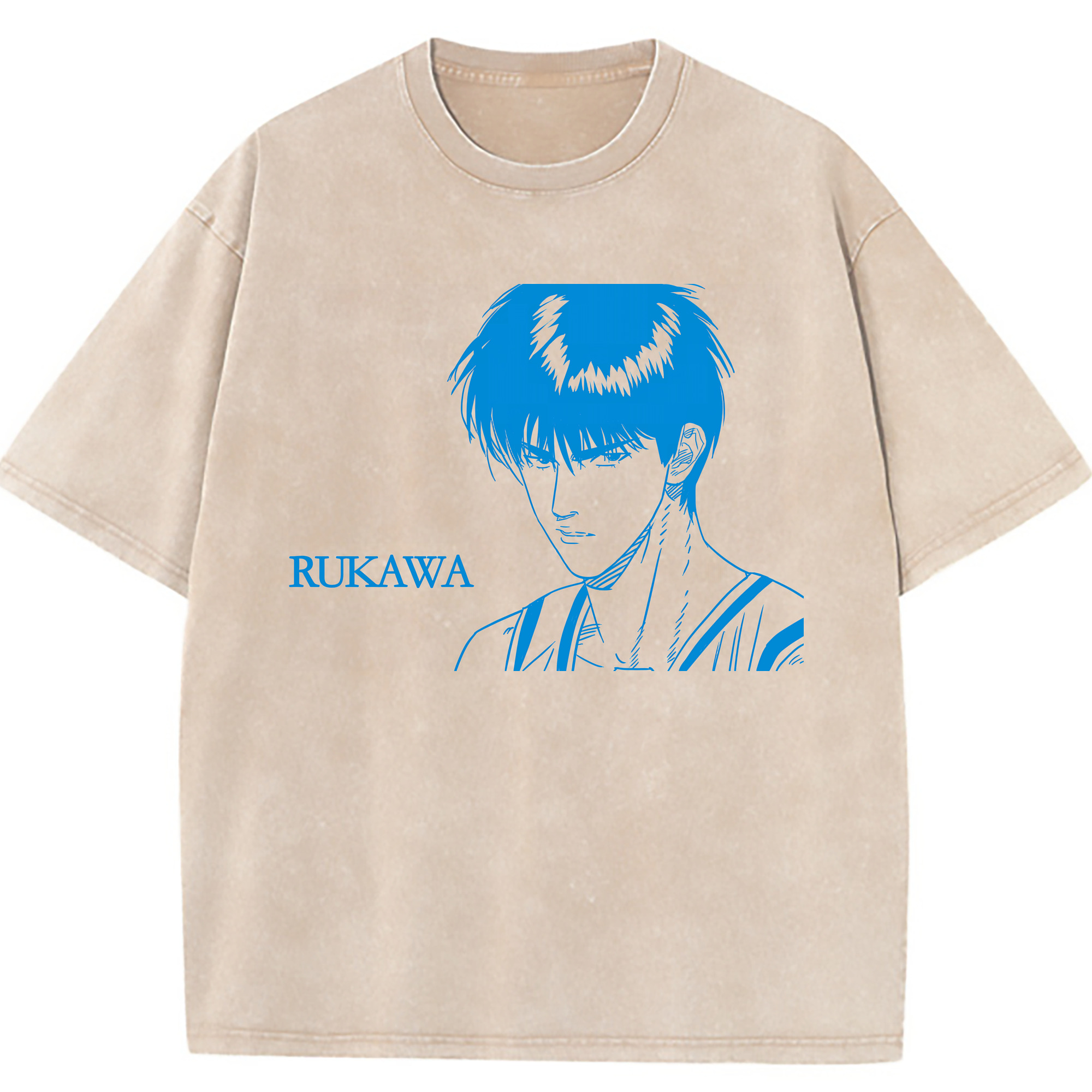 （画像用） SLAM DUNK／スラムダンク 綿100% ヴィンテージ風 半袖Tシャツ（フロントプリント）
