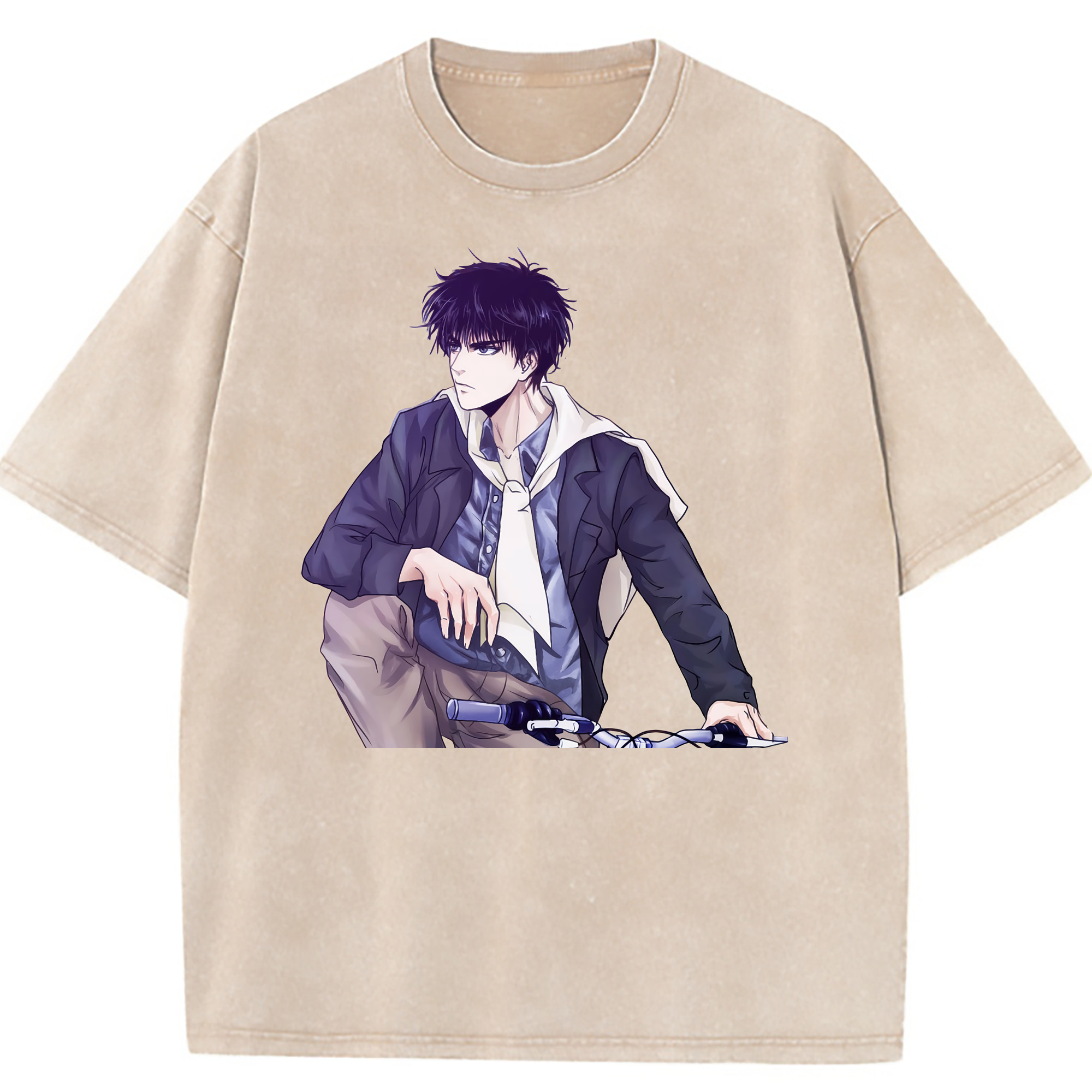 （画像用） SLAM DUNK／スラムダンク 綿100% ヴィンテージ風 半袖Tシャツ（フロントプリント）
