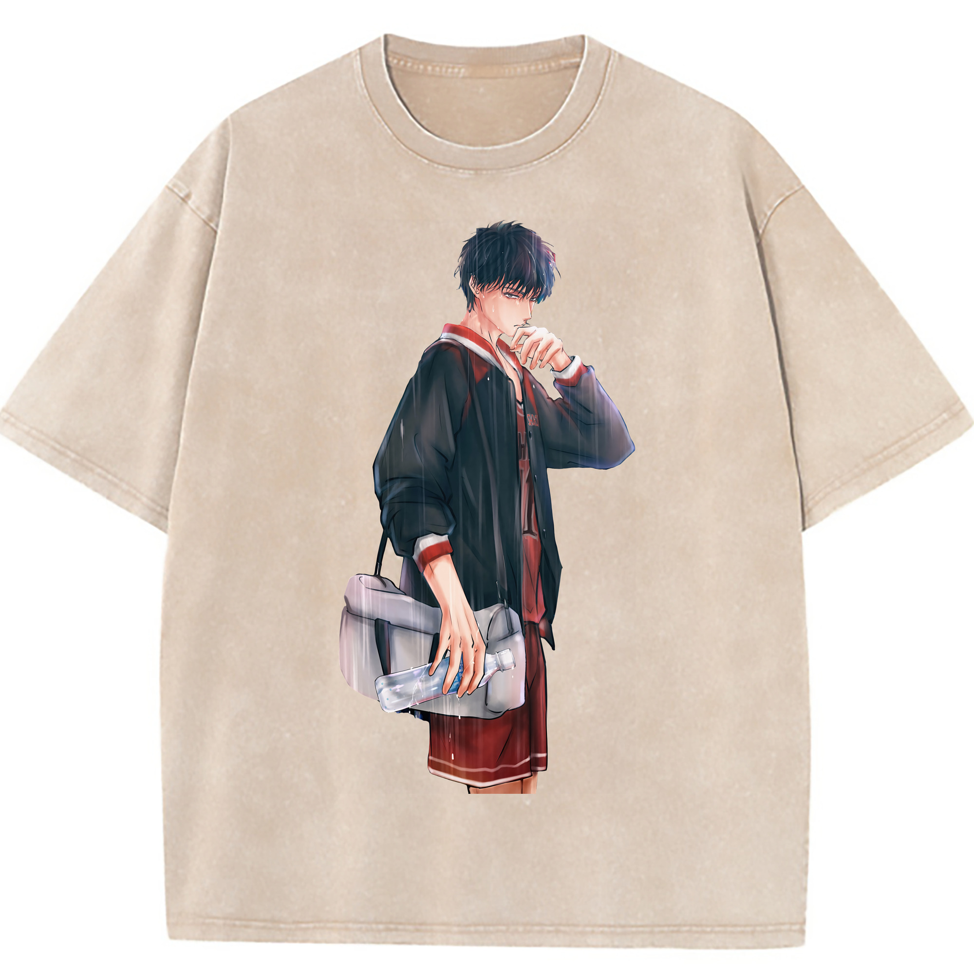 （画像用） SLAM DUNK／スラムダンク 綿100% ヴィンテージ風 半袖Tシャツ（フロントプリント）