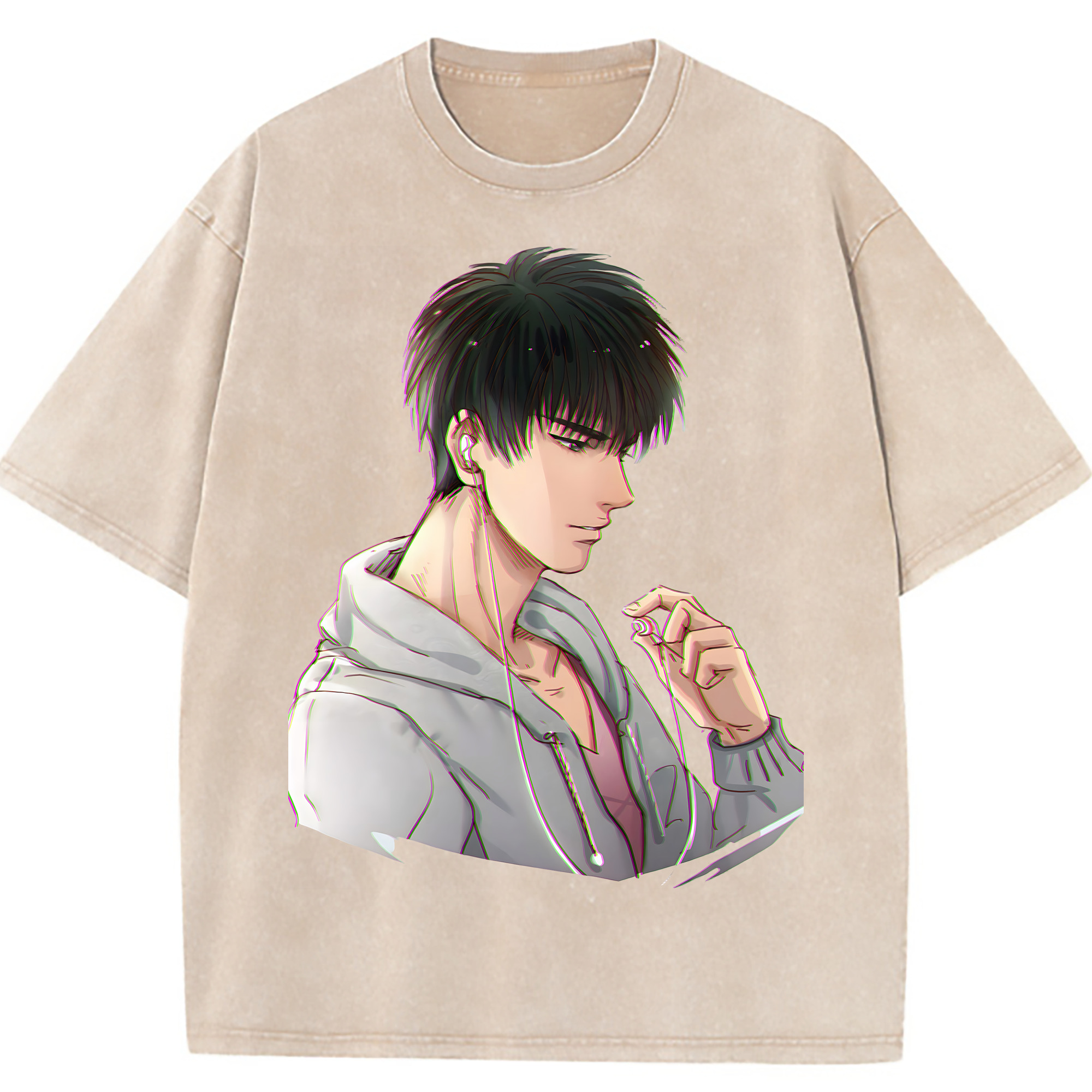 （画像用） SLAM DUNK／スラムダンク 綿100% ヴィンテージ風 半袖Tシャツ（フロントプリント）