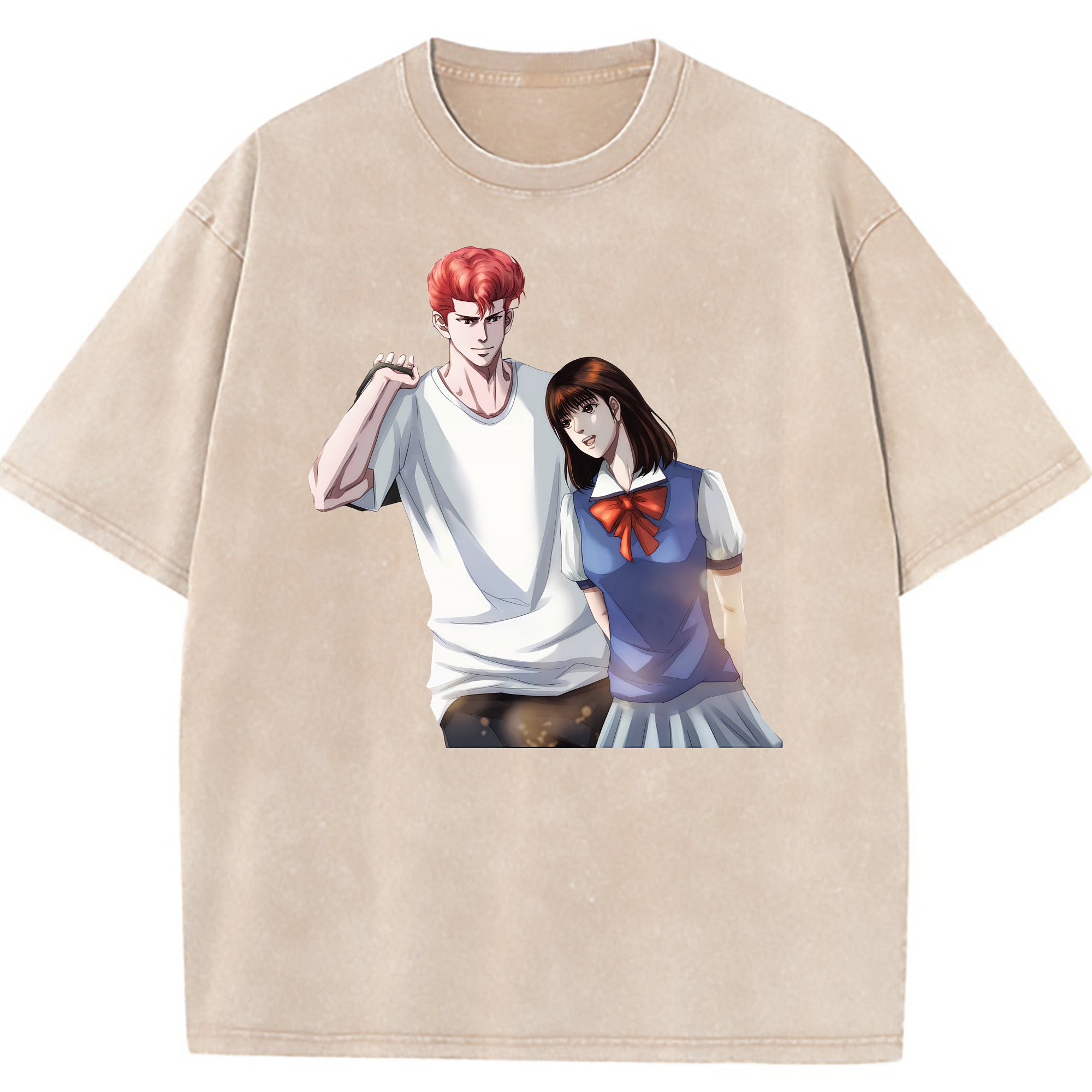 （画像用） SLAM DUNK／スラムダンク 綿100% ヴィンテージ風 半袖Tシャツ（フロントプリント）