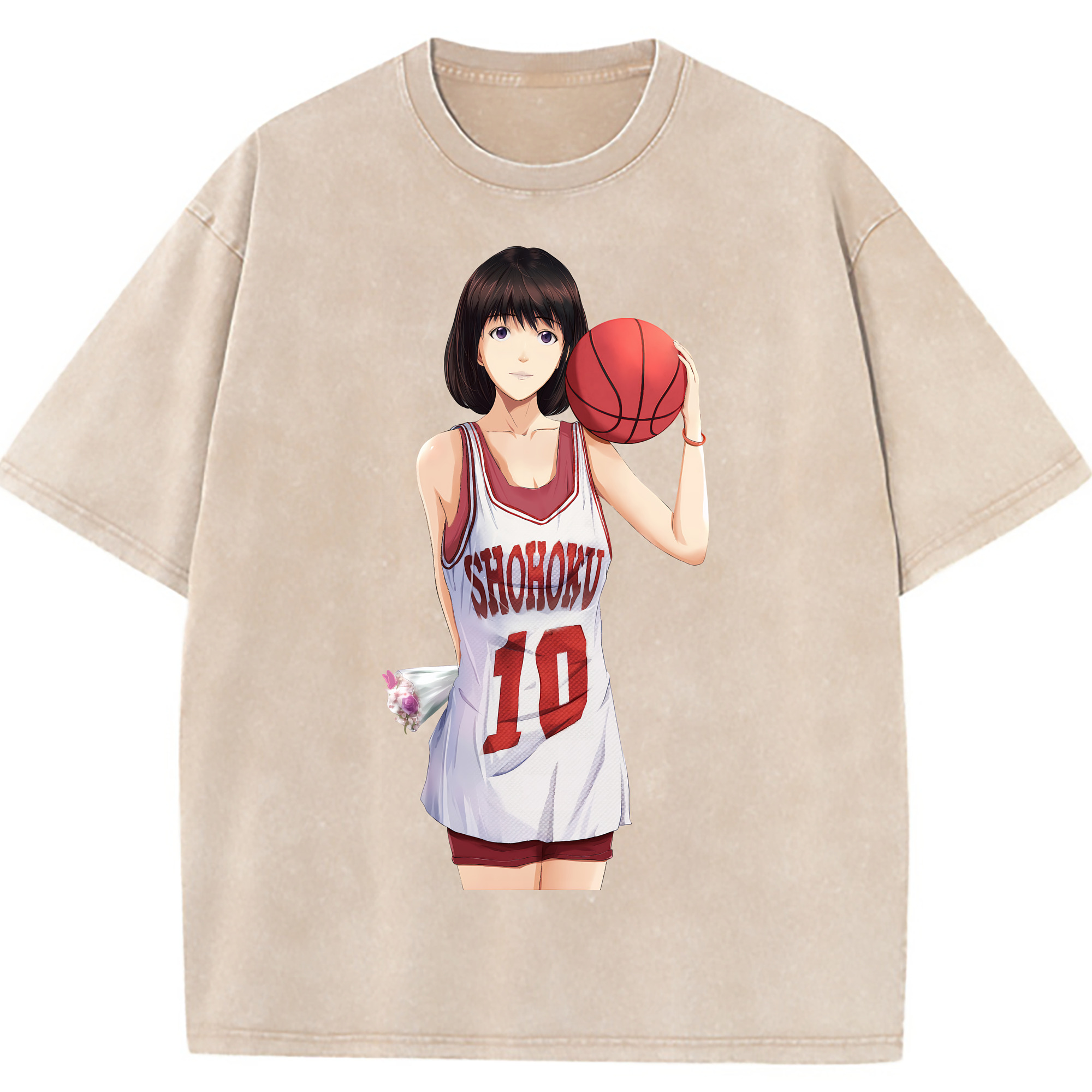 （画像用） SLAM DUNK／スラムダンク 綿100% ヴィンテージ風 半袖Tシャツ（フロントプリント）