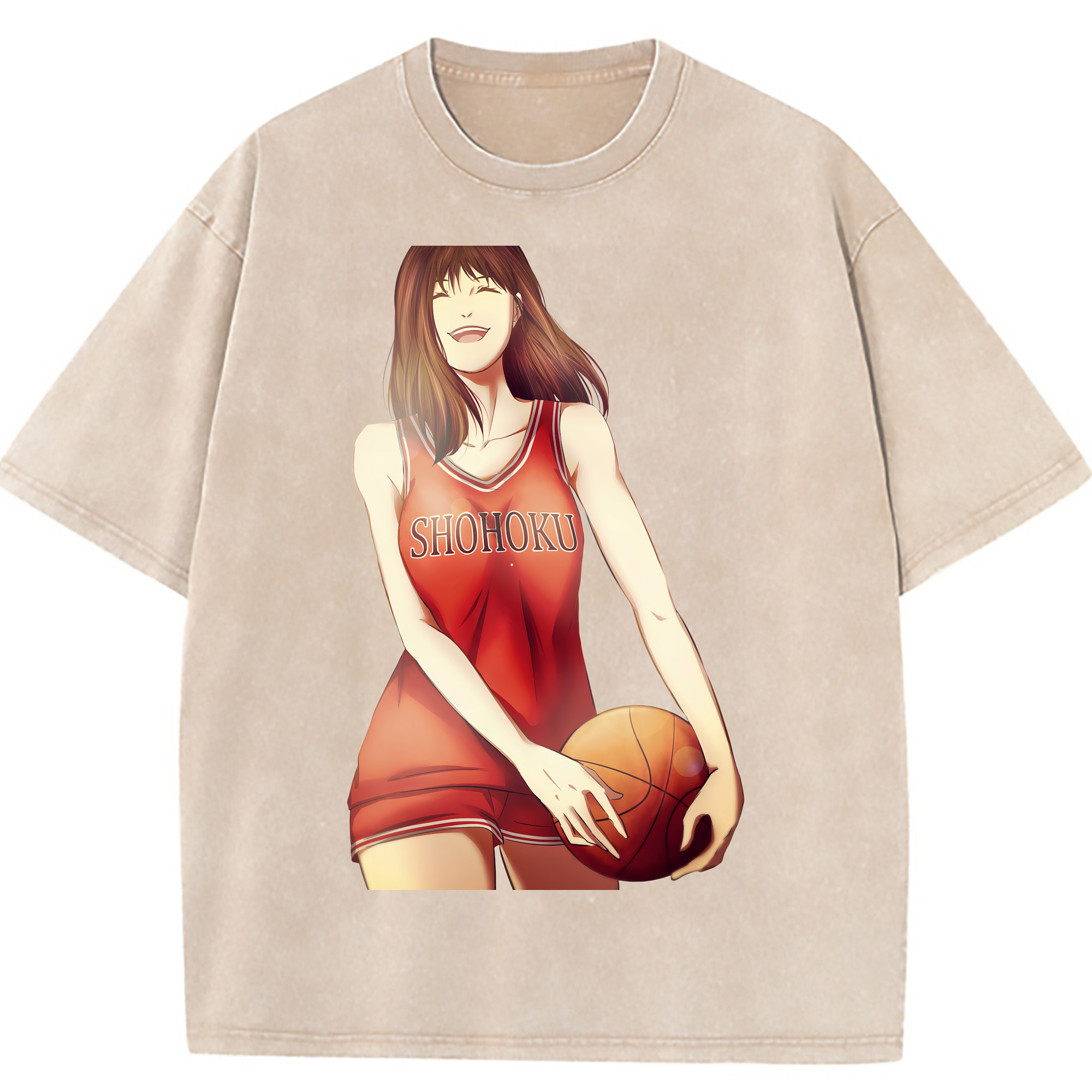 （画像用） SLAM DUNK／スラムダンク 綿100% ヴィンテージ風 半袖Tシャツ（フロントプリント）