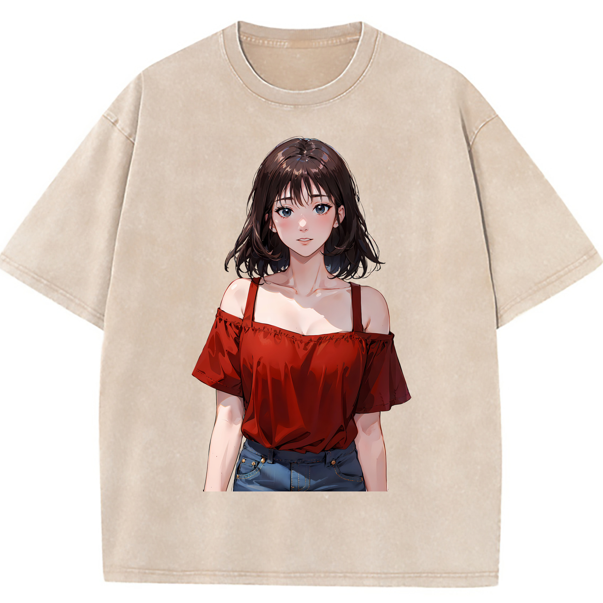 （画像用） SLAM DUNK／スラムダンク 綿100% ヴィンテージ風 半袖Tシャツ（フロントプリント）
