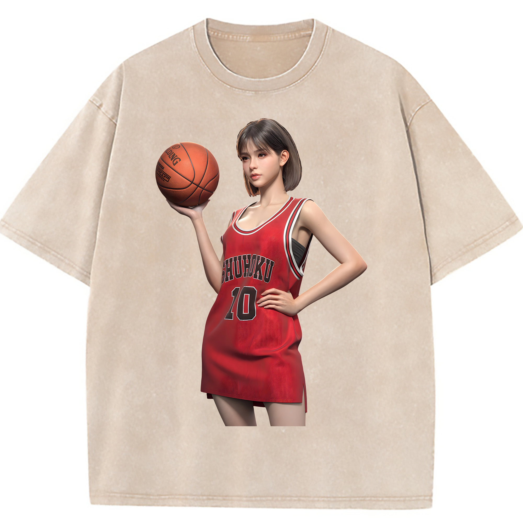 （画像用） SLAM DUNK／スラムダンク 綿100% ヴィンテージ風 半袖Tシャツ（フロントプリント）