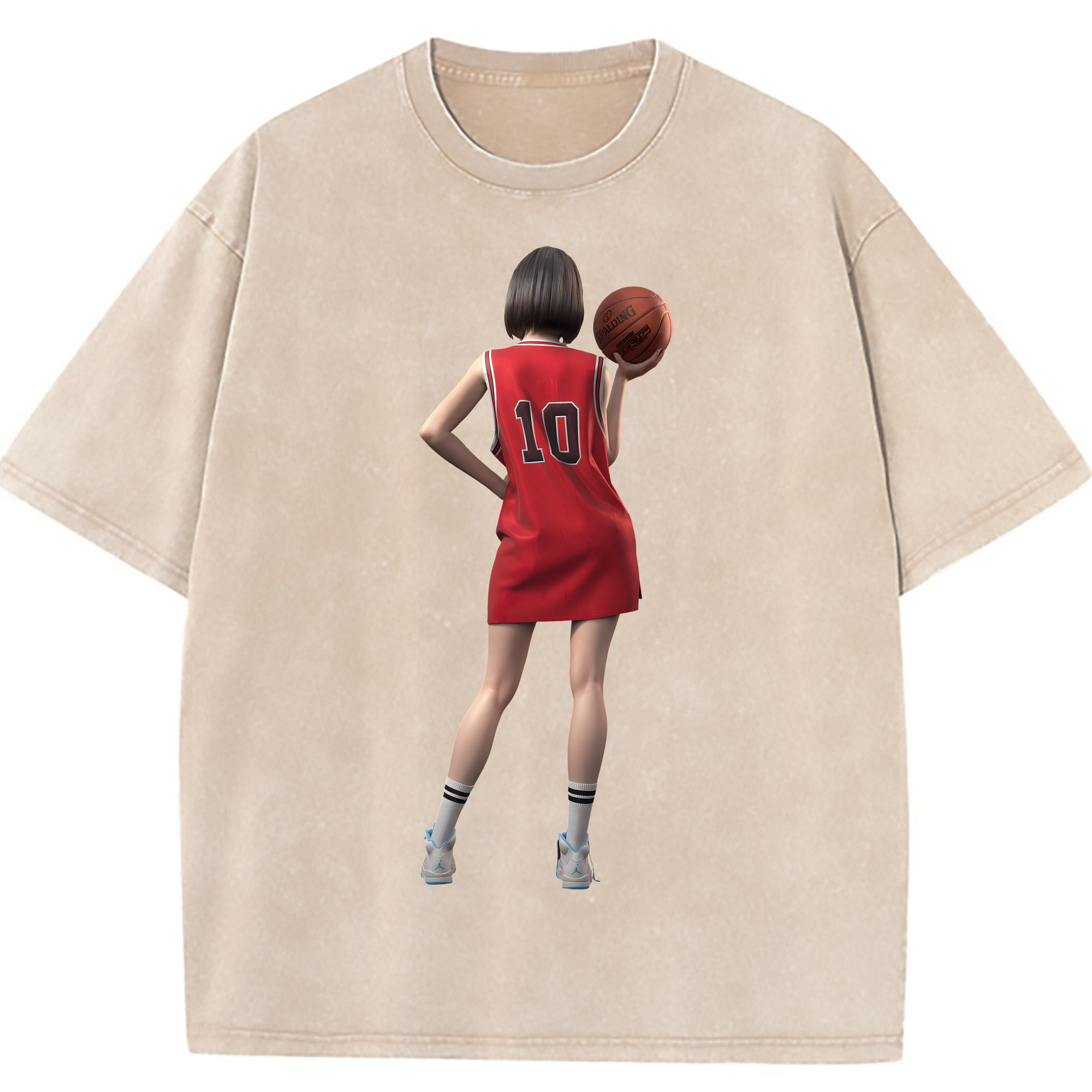 （画像用） SLAM DUNK／スラムダンク 綿100% ヴィンテージ風 半袖Tシャツ（フロントプリント）