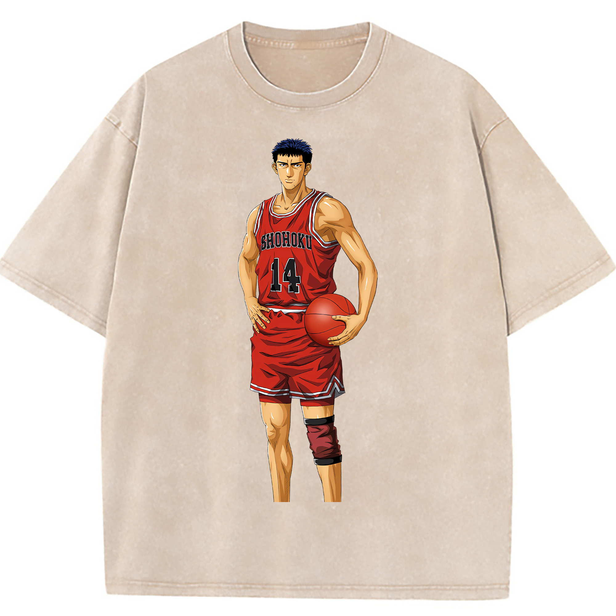（画像用） SLAM DUNK／スラムダンク 綿100% ヴィンテージ風 半袖Tシャツ（フロントプリント）