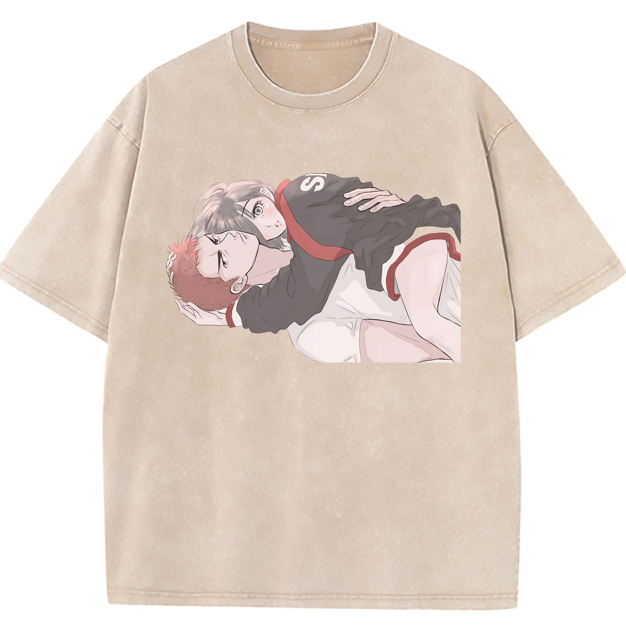 （画像用） SLAM DUNK／スラムダンク 綿100% ヴィンテージ風 半袖Tシャツ（フロントプリント）