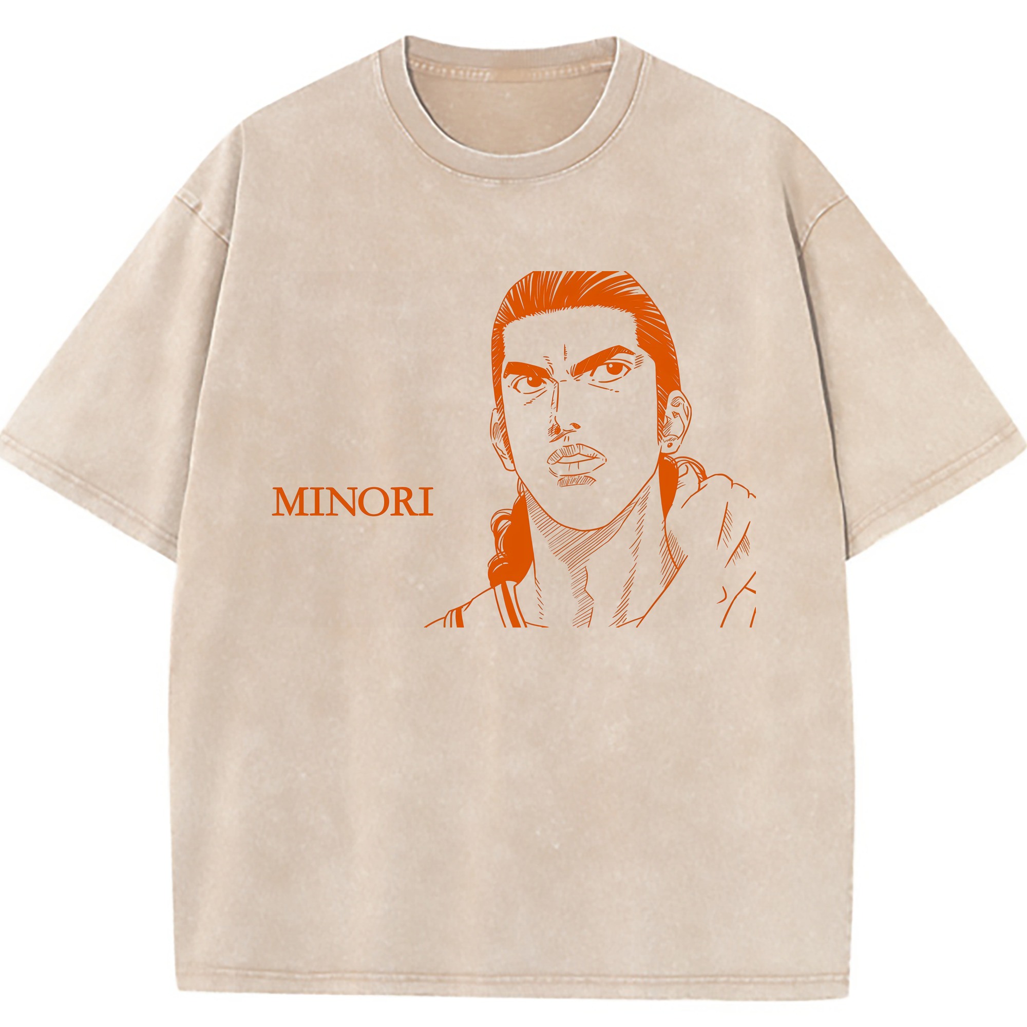 （画像用） SLAM DUNK／スラムダンク 綿100% ヴィンテージ風 半袖Tシャツ（フロントプリント）
