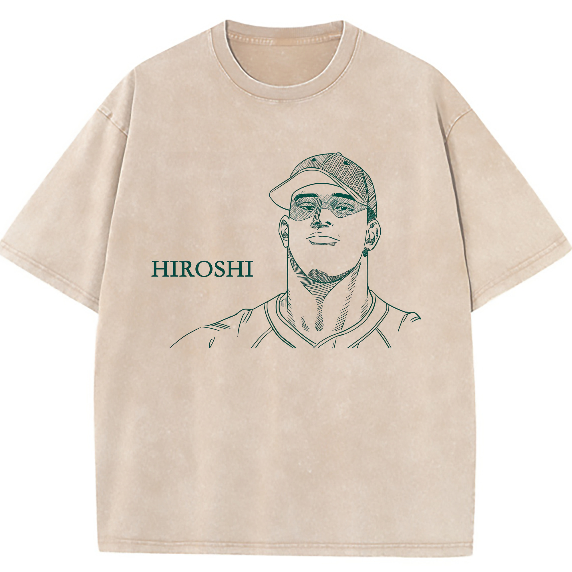 （画像用） SLAM DUNK／スラムダンク 綿100% ヴィンテージ風 半袖Tシャツ（フロントプリント）
