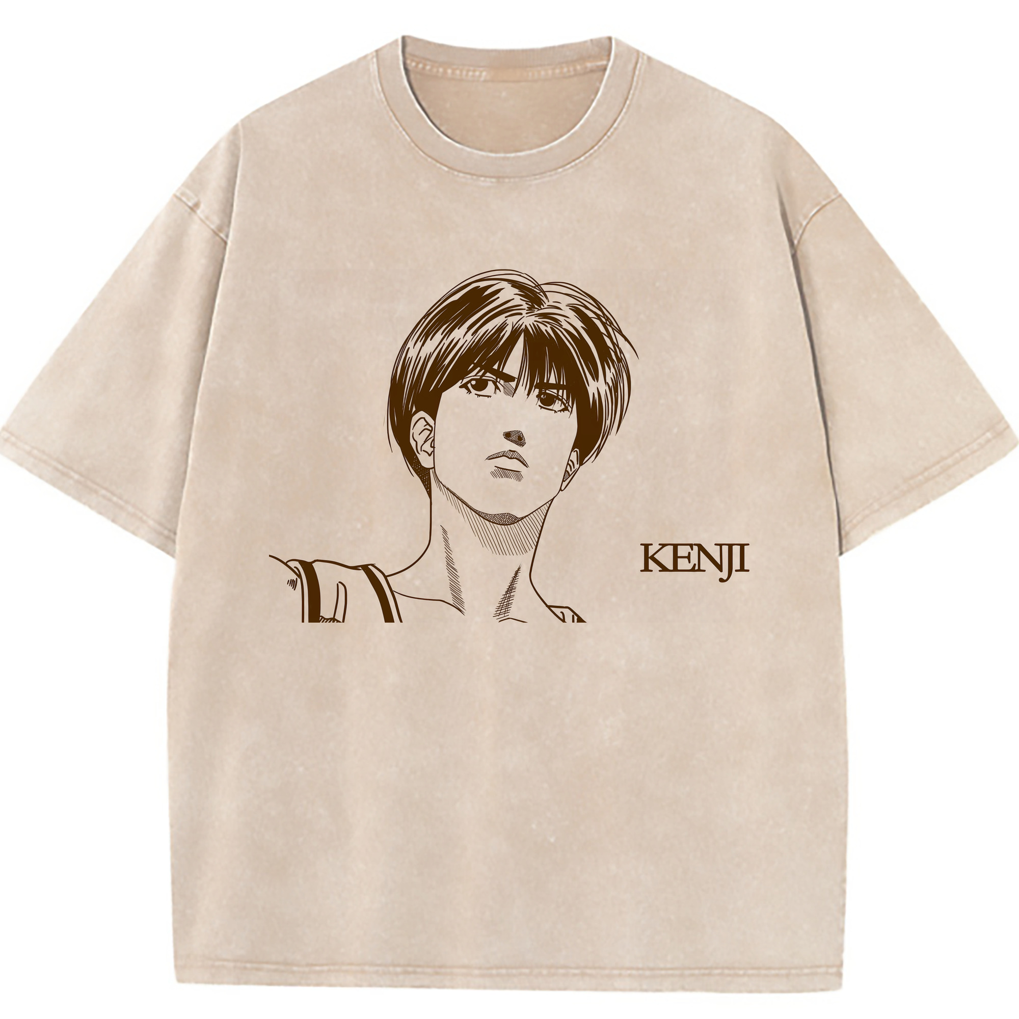 （画像用） SLAM DUNK／スラムダンク 綿100% ヴィンテージ風 半袖Tシャツ（フロントプリント）