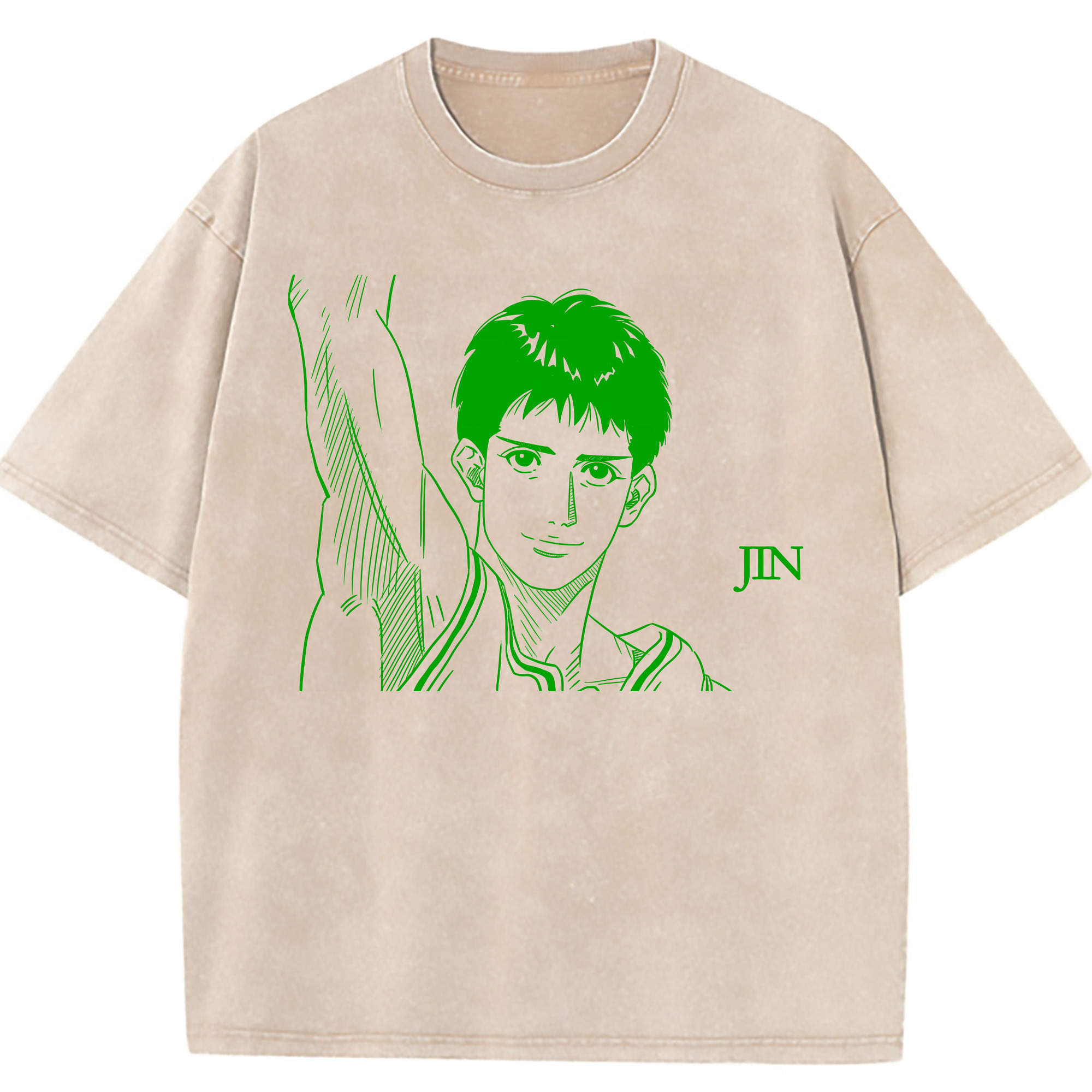 （画像用） SLAM DUNK／スラムダンク 綿100% ヴィンテージ風 半袖Tシャツ（フロントプリント）
