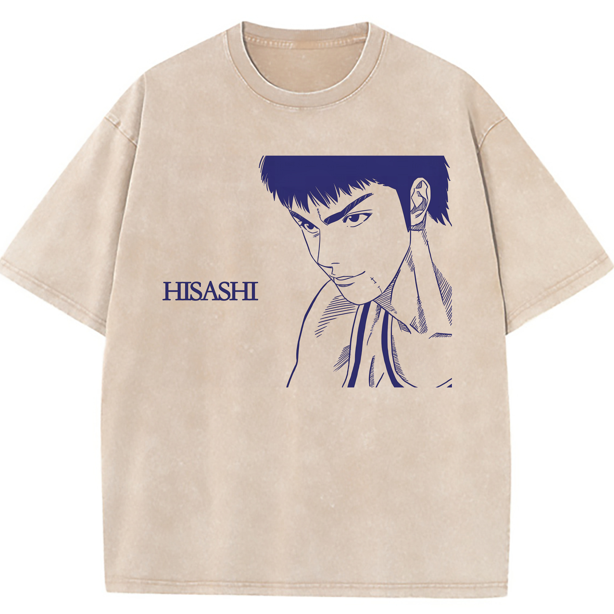 （画像用） SLAM DUNK／スラムダンク 綿100% ヴィンテージ風 半袖Tシャツ（フロントプリント）