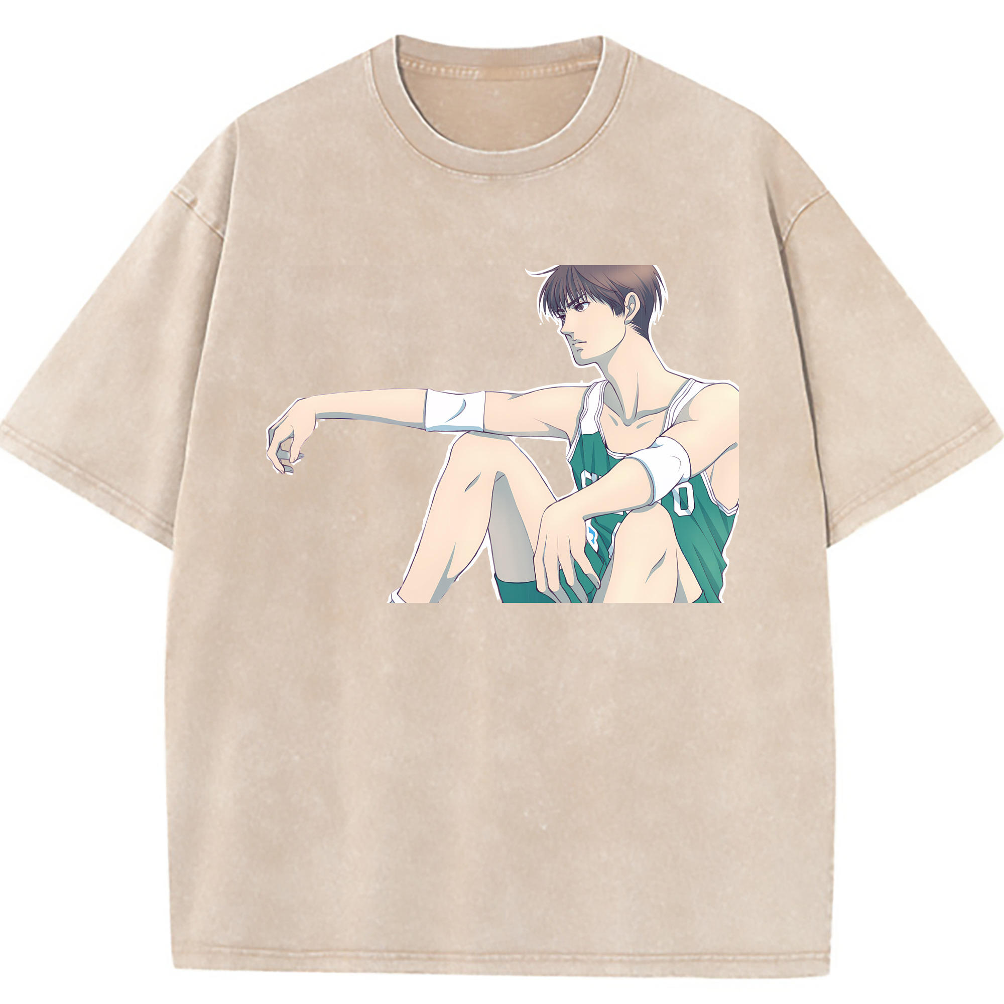 （画像用） SLAM DUNK／スラムダンク 綿100% ヴィンテージ風 半袖Tシャツ（フロントプリント）