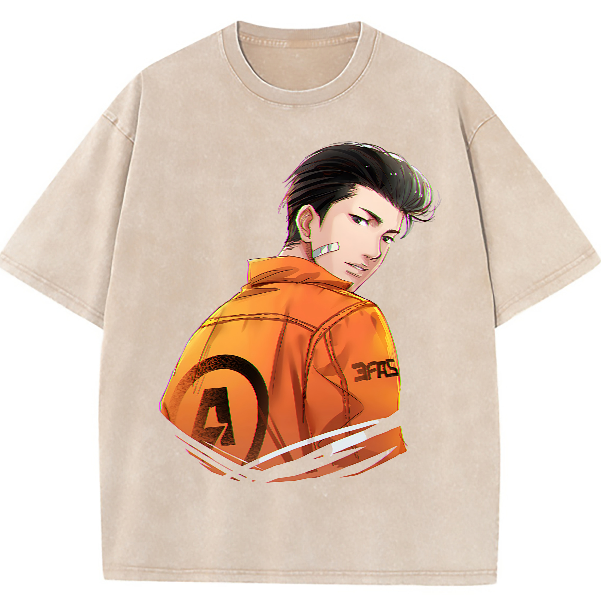 （画像用） SLAM DUNK／スラムダンク 綿100% ヴィンテージ風 半袖Tシャツ（フロントプリント）