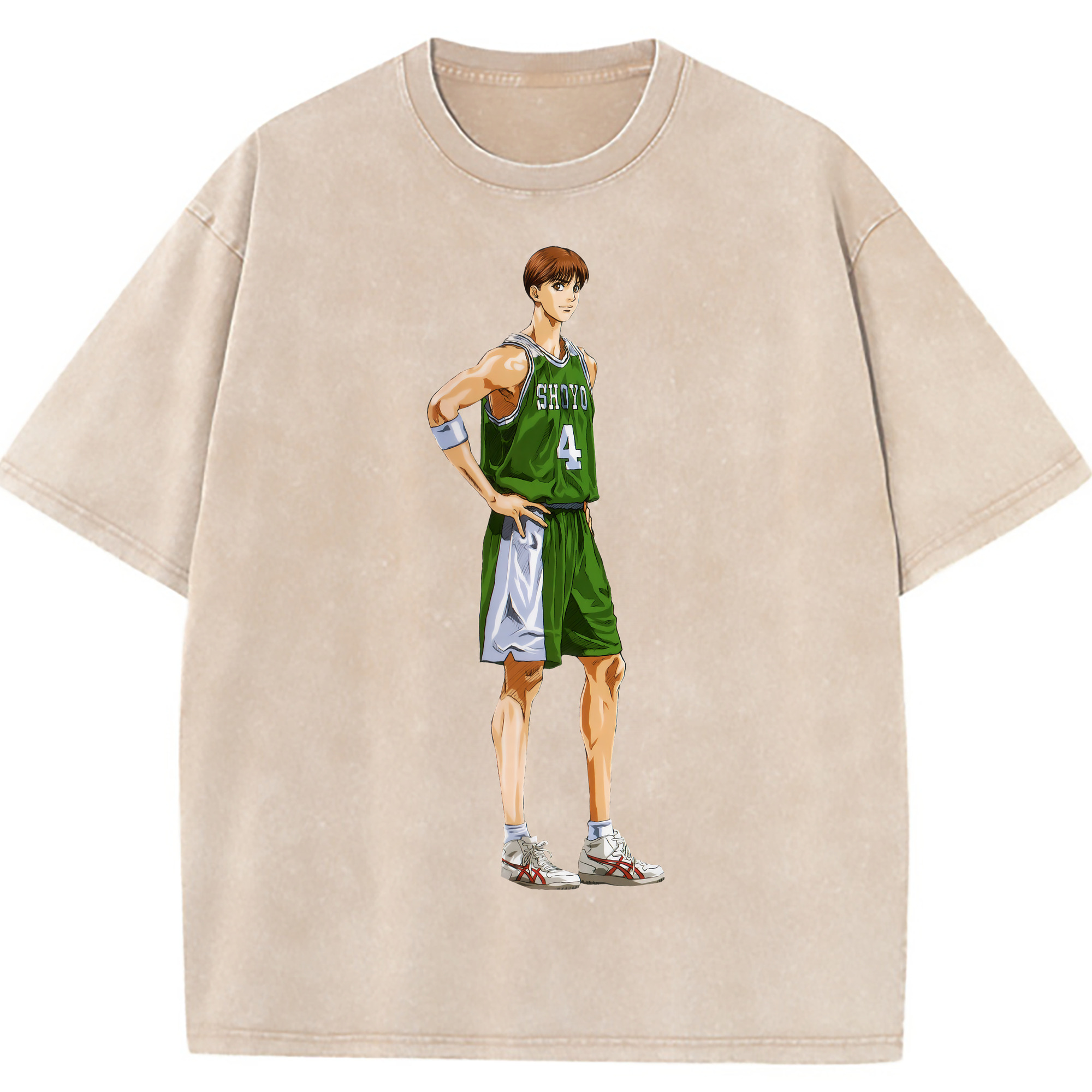 （画像用） SLAM DUNK／スラムダンク 綿100% ヴィンテージ風 半袖Tシャツ（フロントプリント）