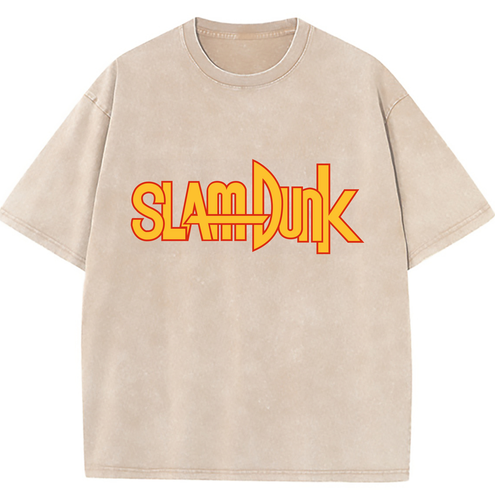 （画像用） SLAM DUNK／スラムダンク 綿100% ヴィンテージ風 半袖Tシャツ（フロントプリント）