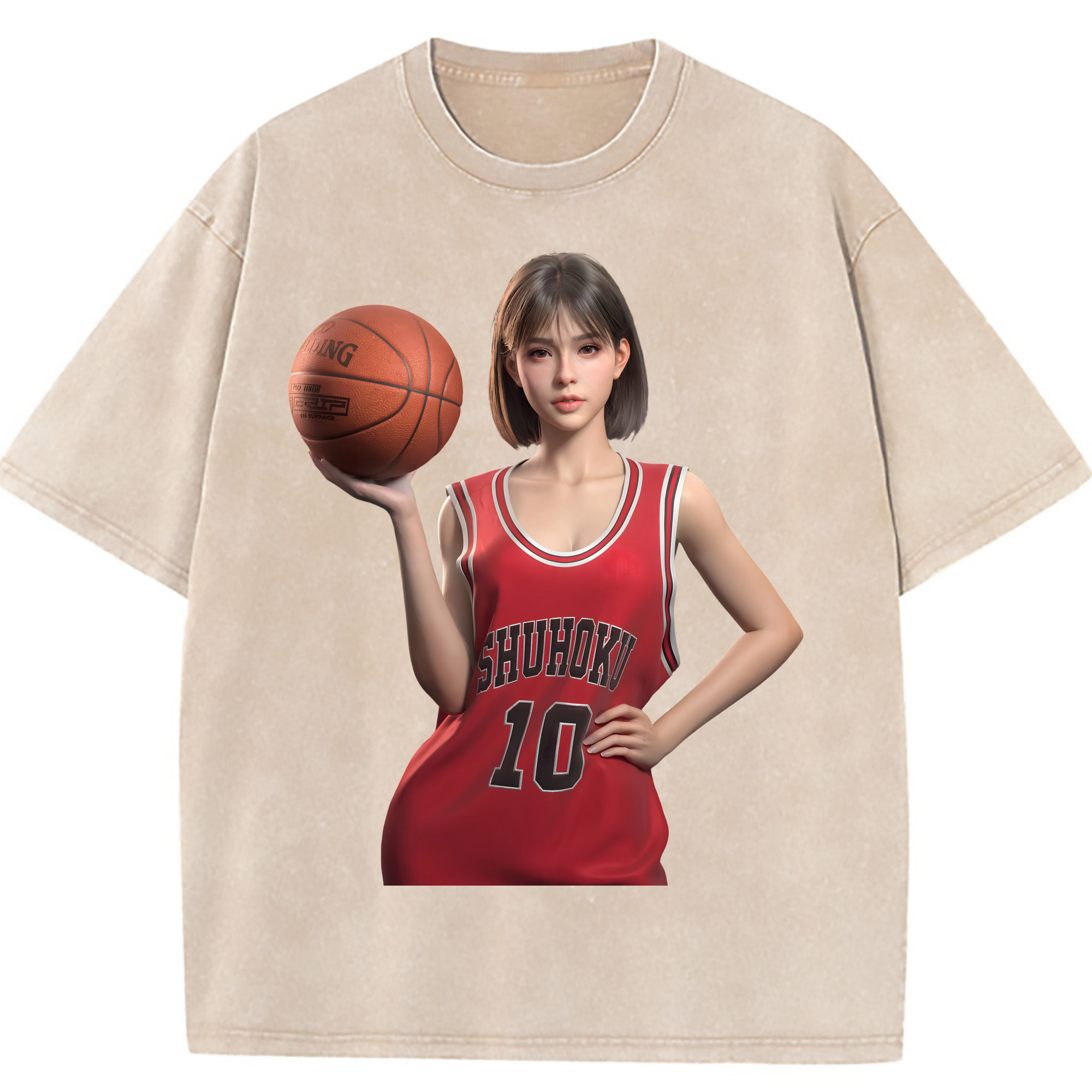 （画像用） SLAM DUNK／スラムダンク 綿100% ヴィンテージ風 半袖Tシャツ（フロントプリント）