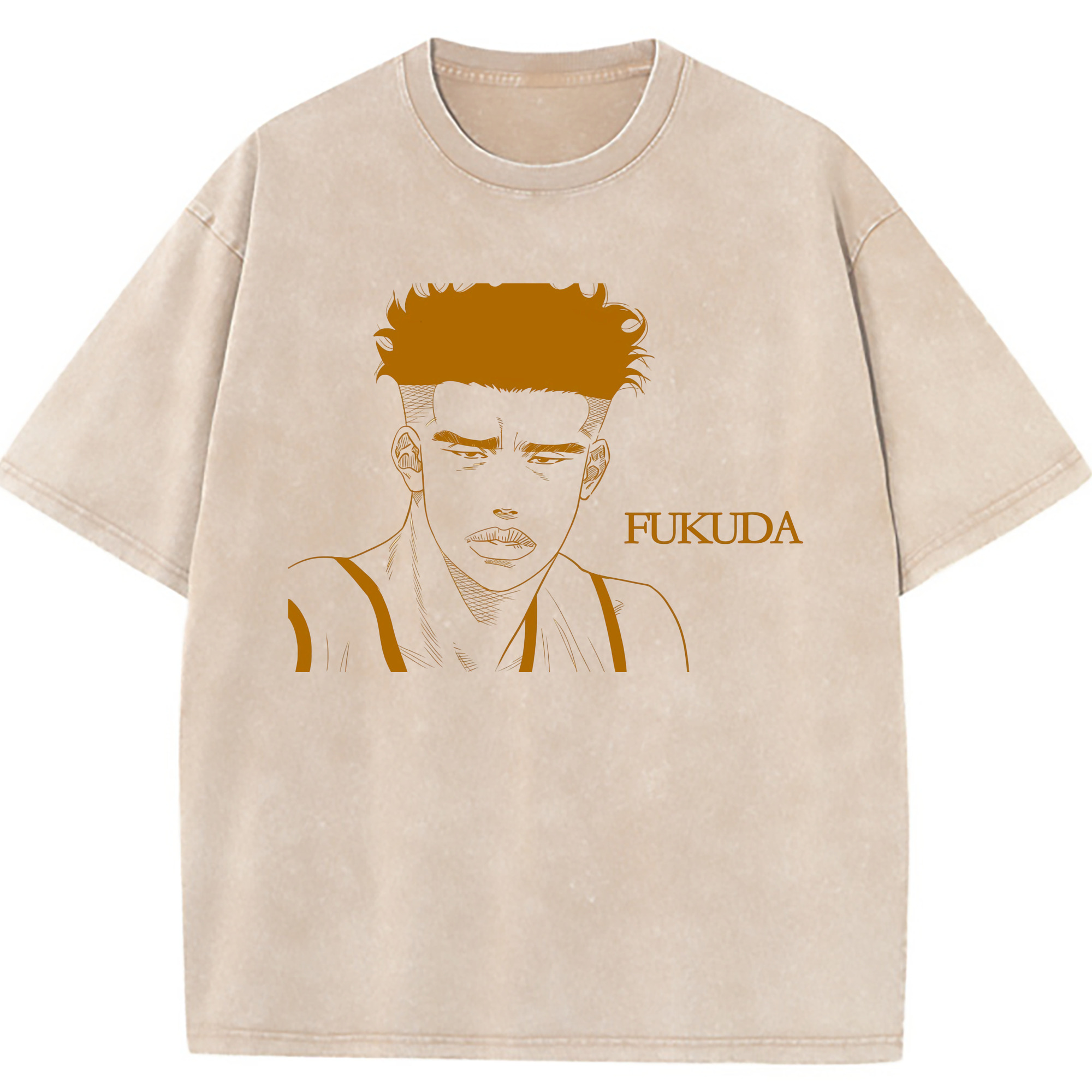 （画像用） SLAM DUNK／スラムダンク 綿100% ヴィンテージ風 半袖Tシャツ（フロントプリント）