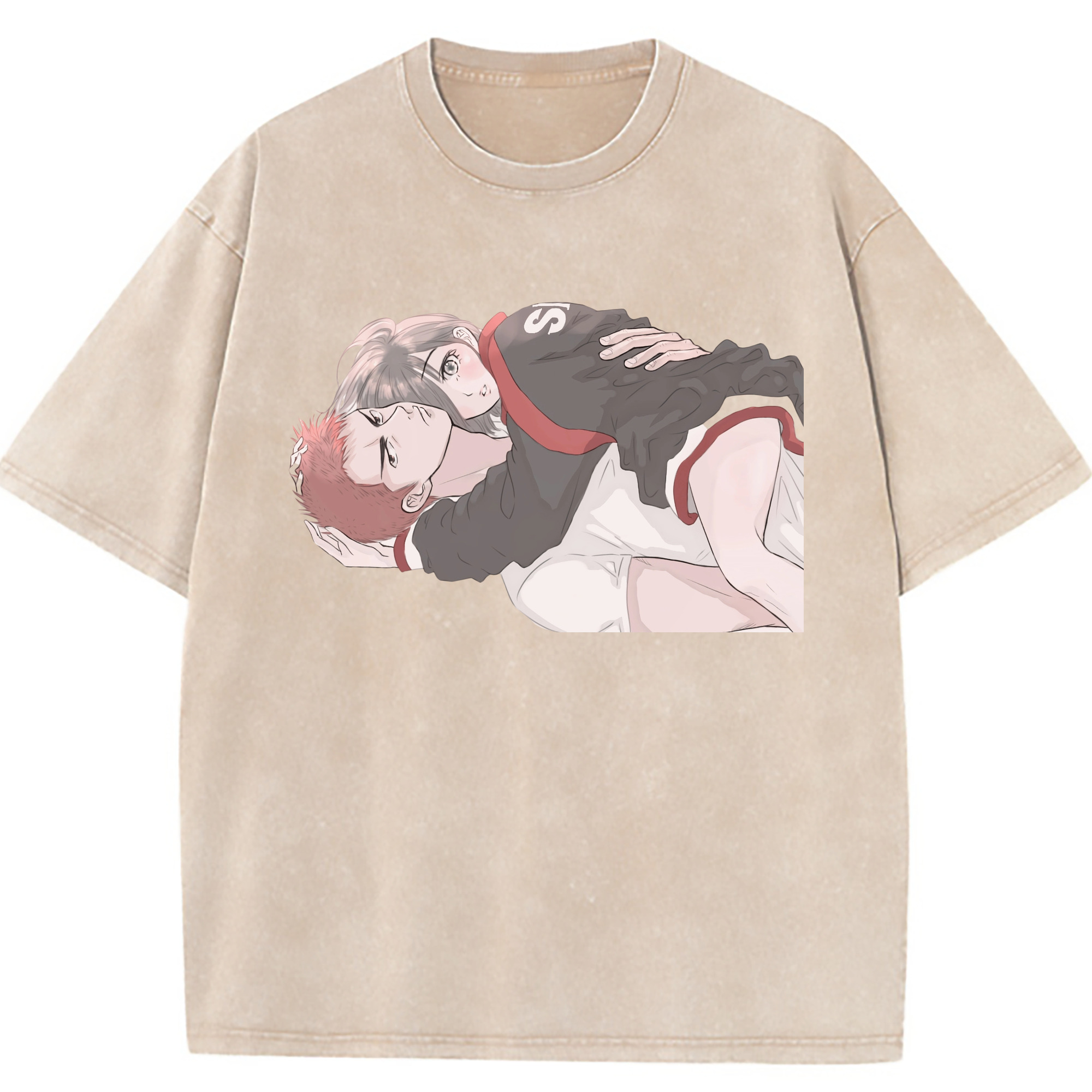 （画像用） SLAM DUNK／スラムダンク 綿100% ヴィンテージ風 半袖Tシャツ（フロントプリント）