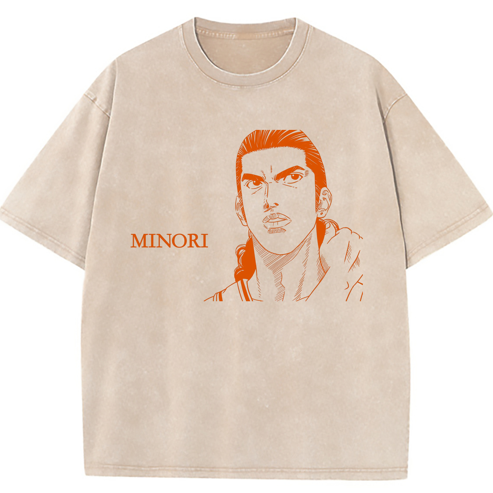 （画像用） SLAM DUNK／スラムダンク 綿100% ヴィンテージ風 半袖Tシャツ（フロントプリント）