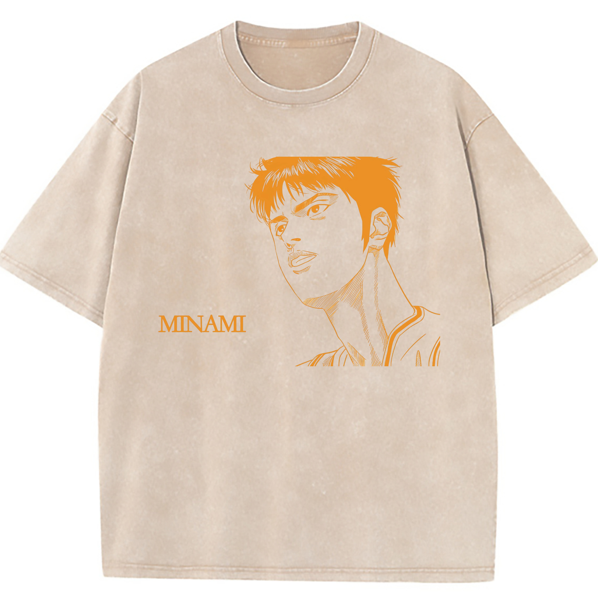 （画像用） SLAM DUNK／スラムダンク 綿100% ヴィンテージ風 半袖Tシャツ（フロントプリント）