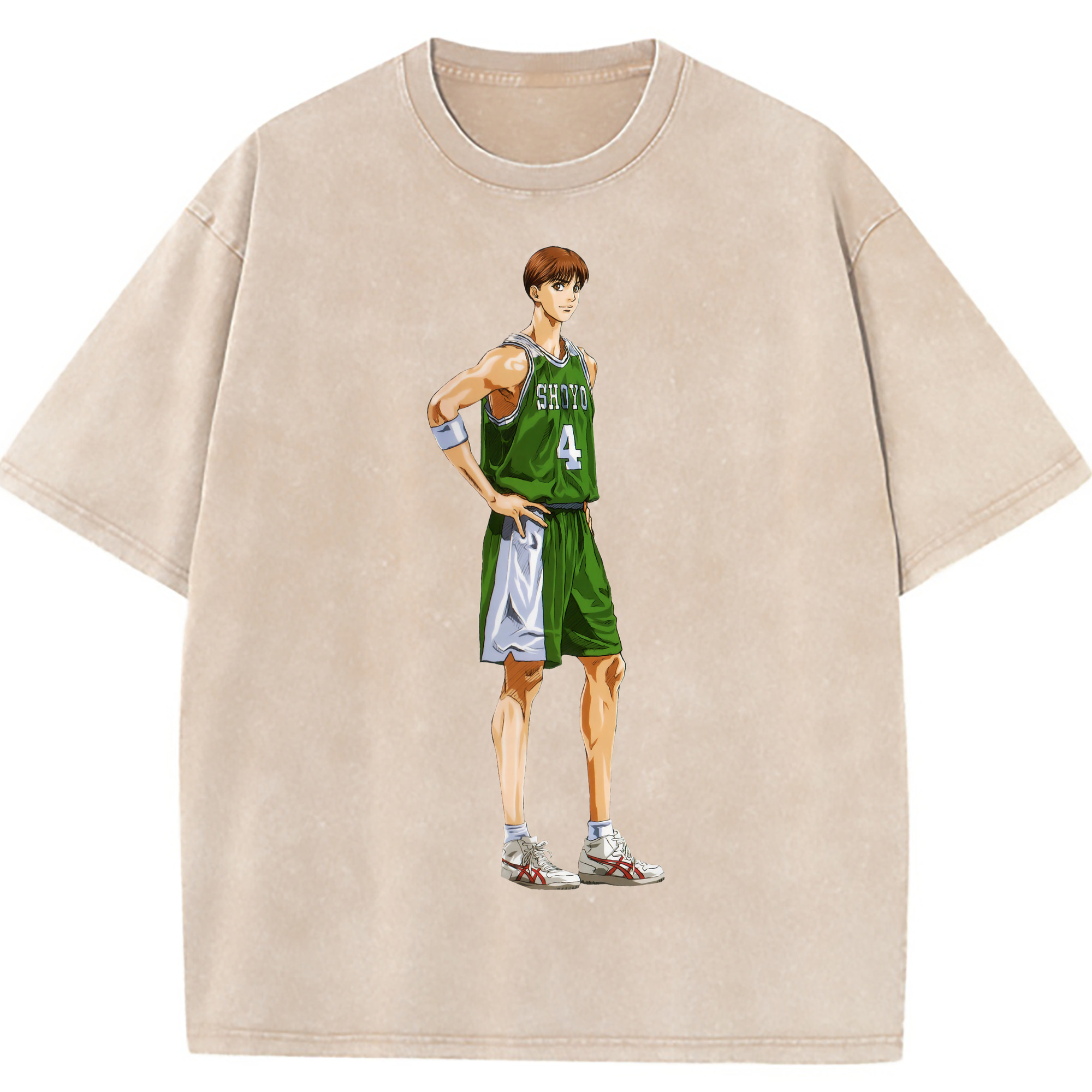 （画像用） SLAM DUNK／スラムダンク 綿100% ヴィンテージ風 半袖Tシャツ（フロントプリント）