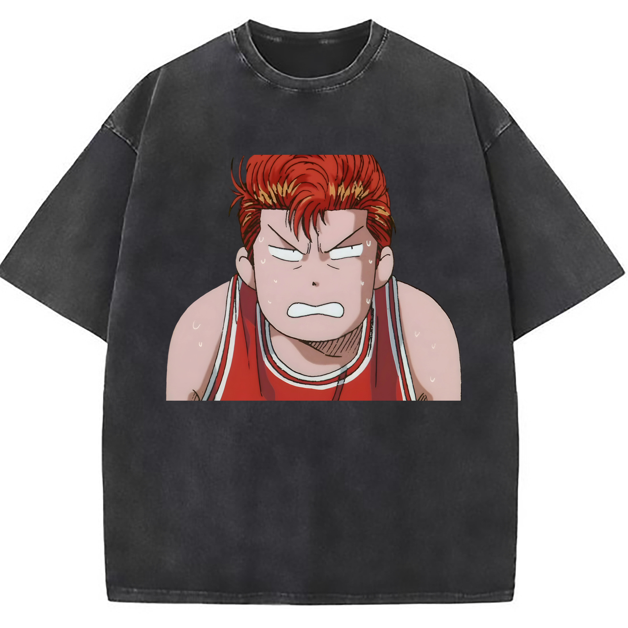 （画像用） SLAM DUNK／スラムダンク 綿100% ヴィンテージ風 半袖Tシャツ（フロントプリント）