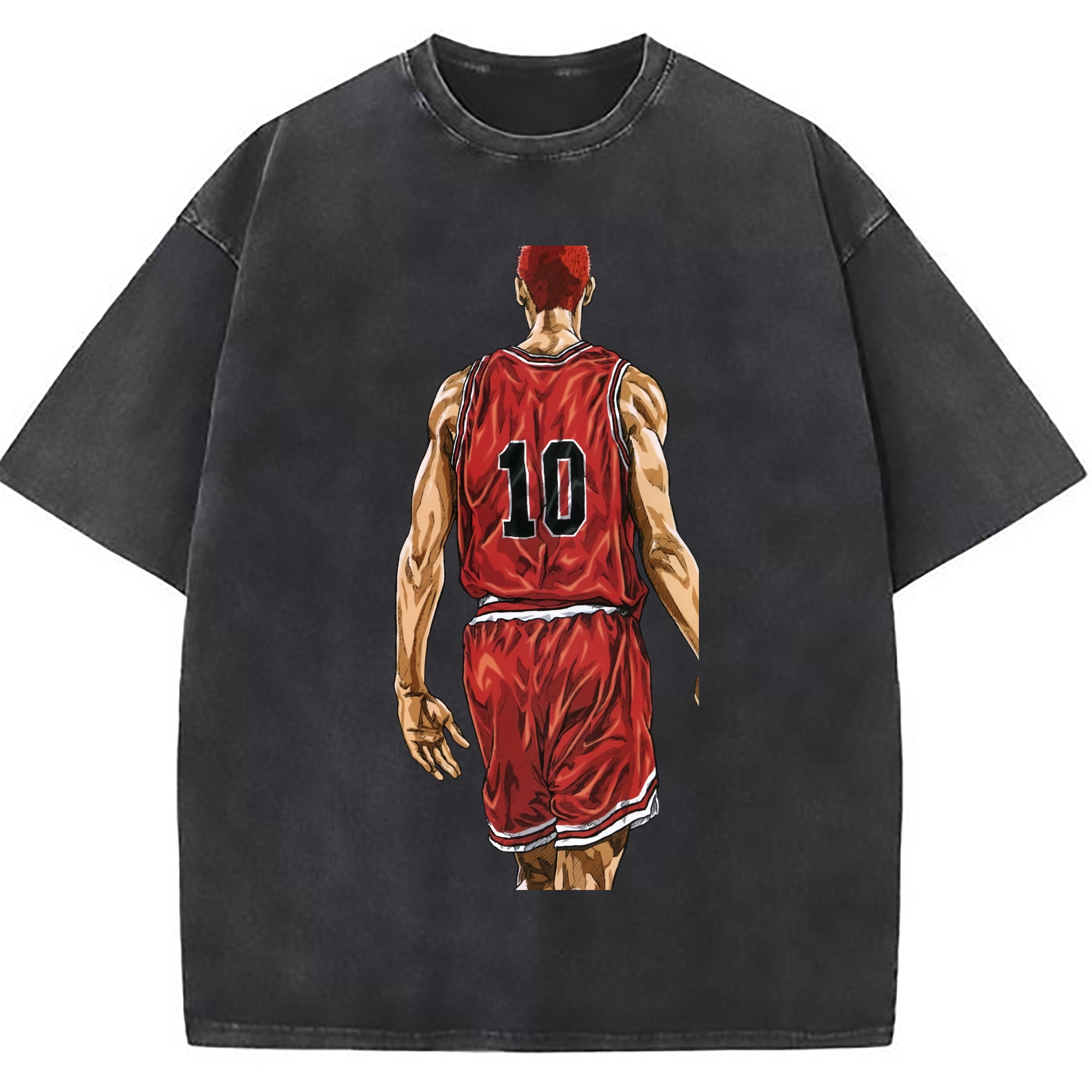 （画像用） SLAM DUNK／スラムダンク 綿100% ヴィンテージ風 半袖Tシャツ（フロントプリント）
