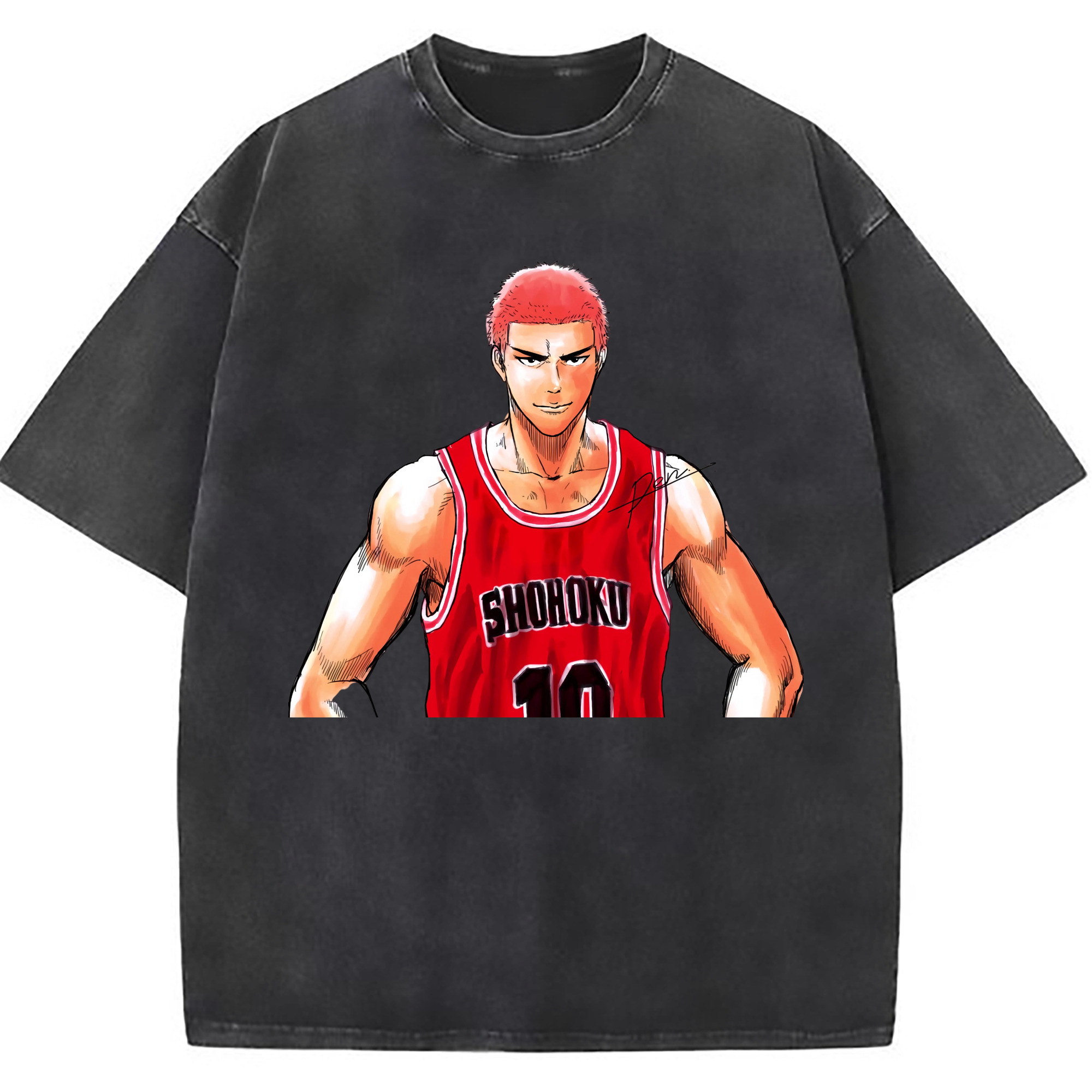 （画像用） SLAM DUNK／スラムダンク 綿100% ヴィンテージ風 半袖Tシャツ（フロントプリント）