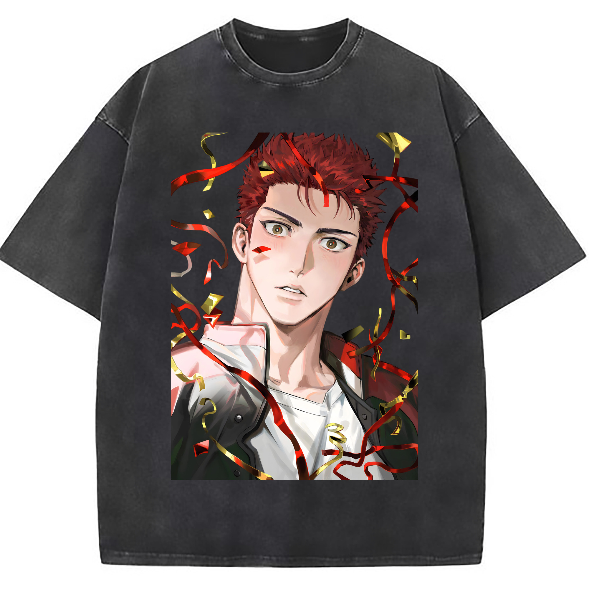 （画像用） SLAM DUNK／スラムダンク 綿100% ヴィンテージ風 半袖Tシャツ（フロントプリント）