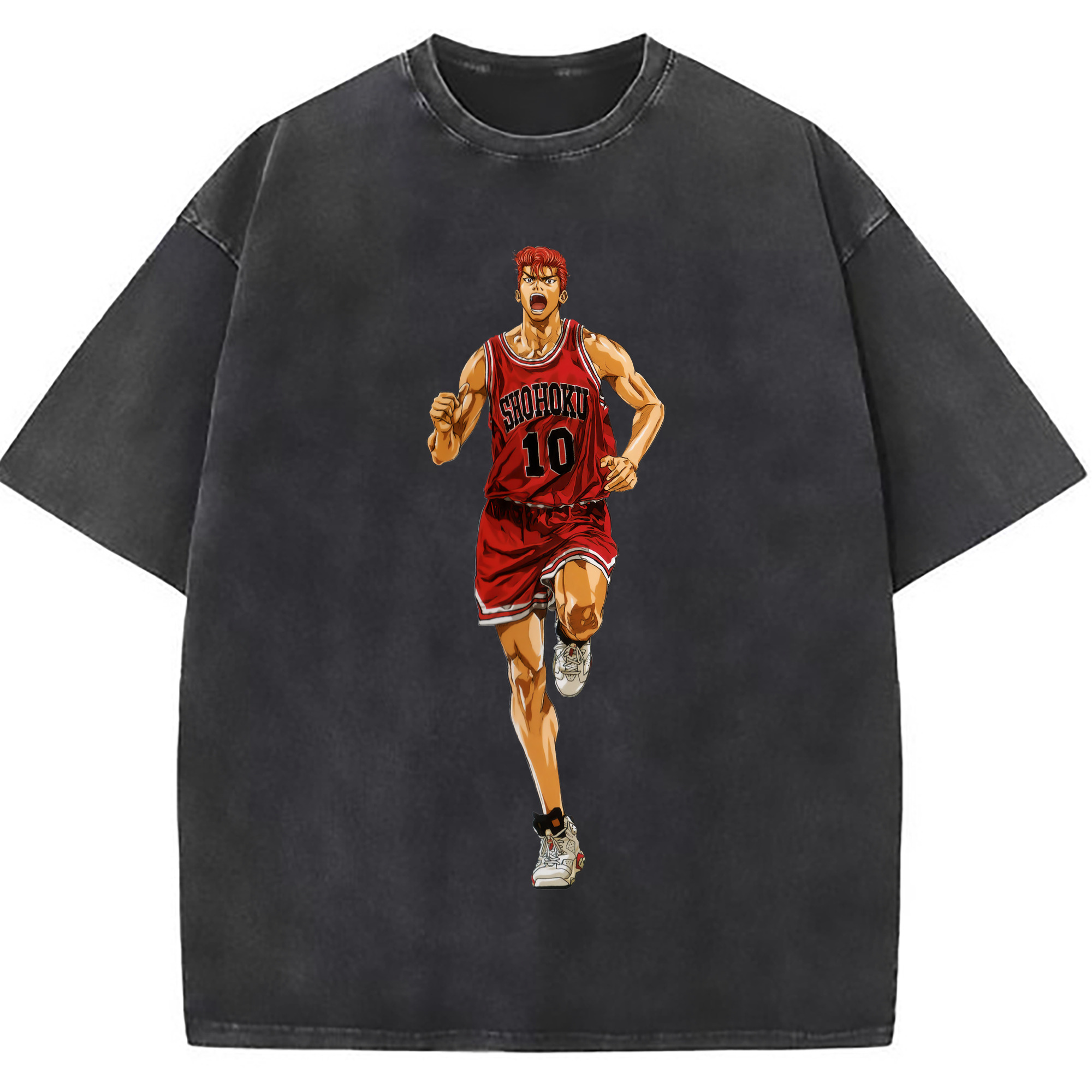 （画像用） SLAM DUNK／スラムダンク 綿100% ヴィンテージ風 半袖Tシャツ（フロントプリント）