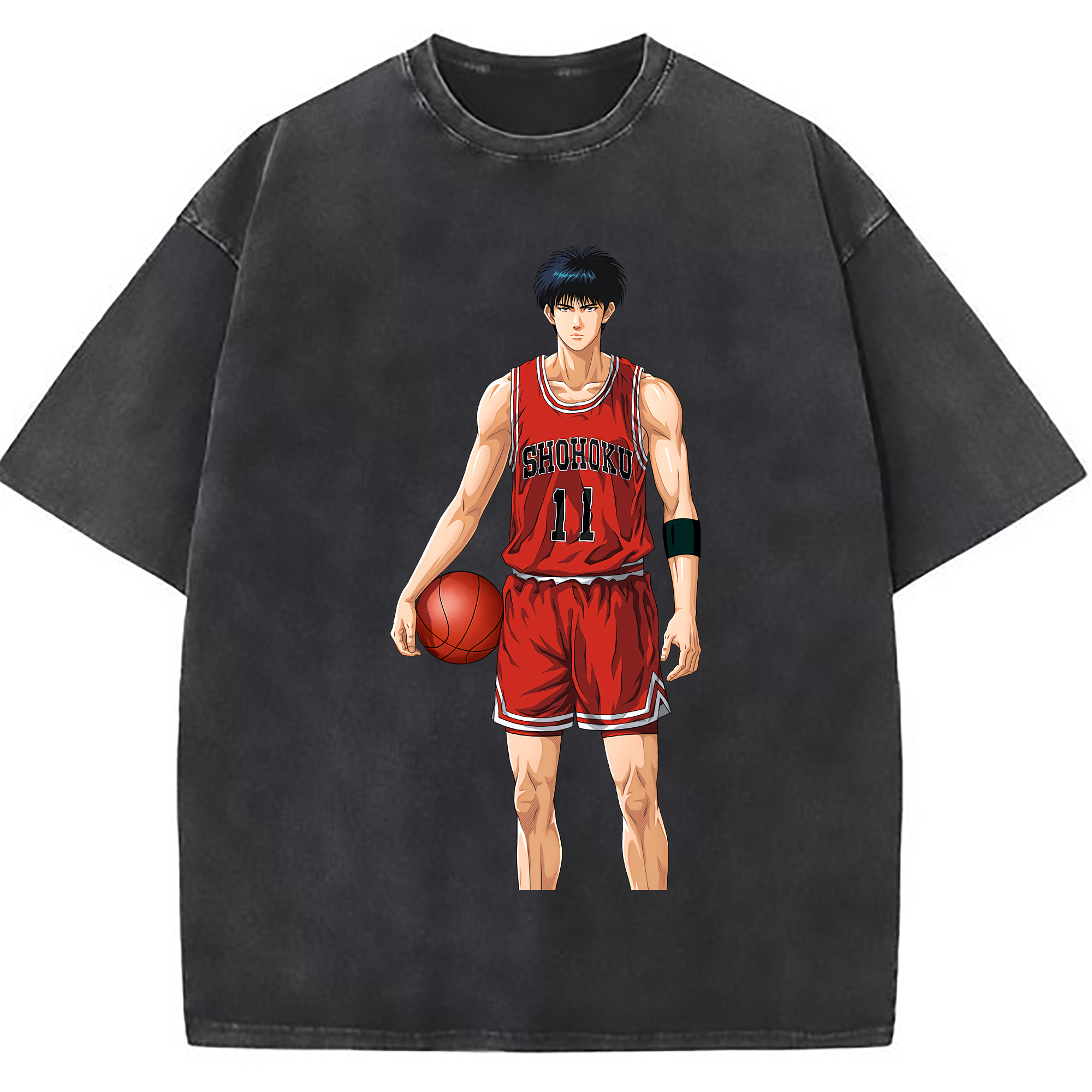 （画像用） SLAM DUNK／スラムダンク 綿100% ヴィンテージ風 半袖Tシャツ（フロントプリント）