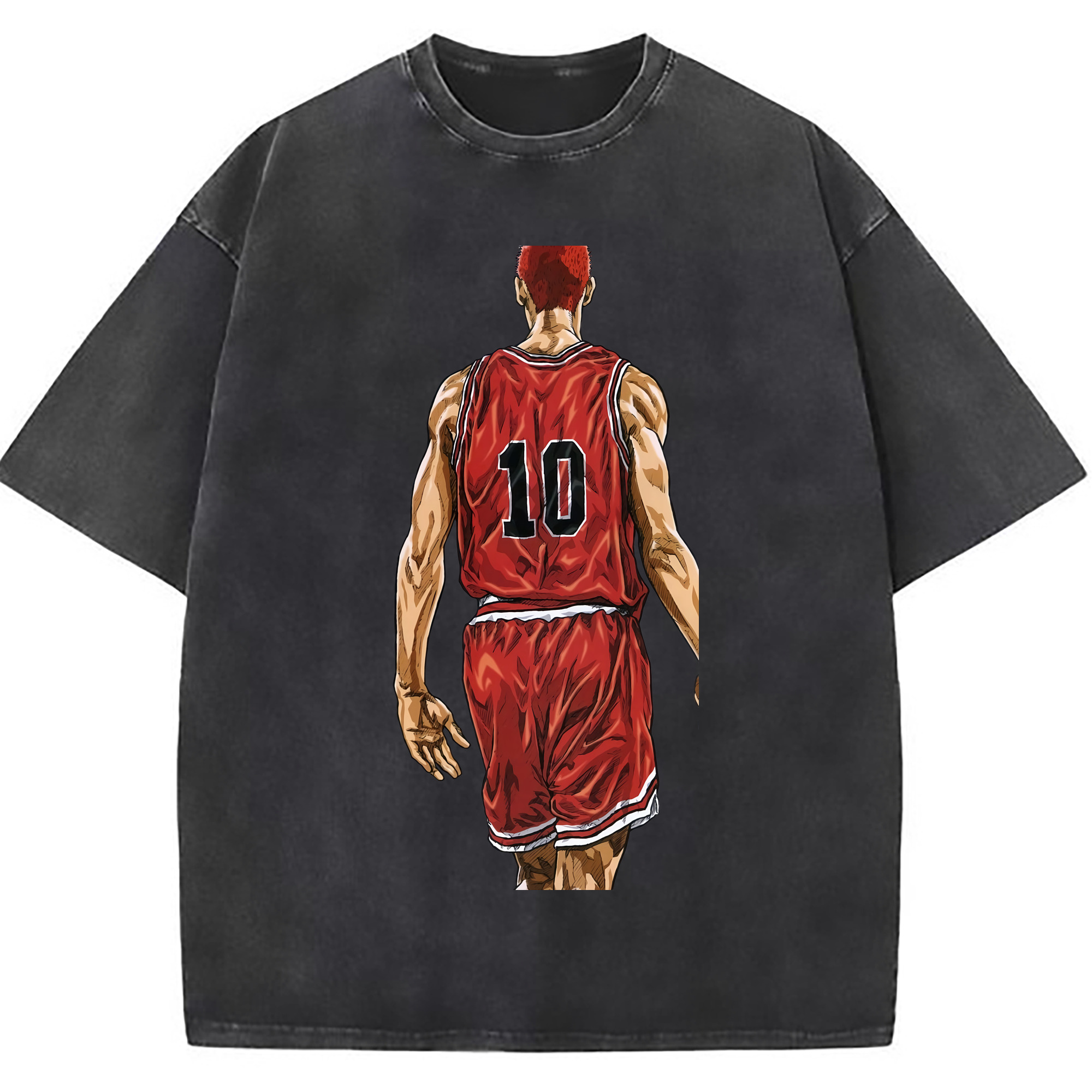 （画像用） SLAM DUNK／スラムダンク 綿100% ヴィンテージ風 半袖Tシャツ（フロントプリント）