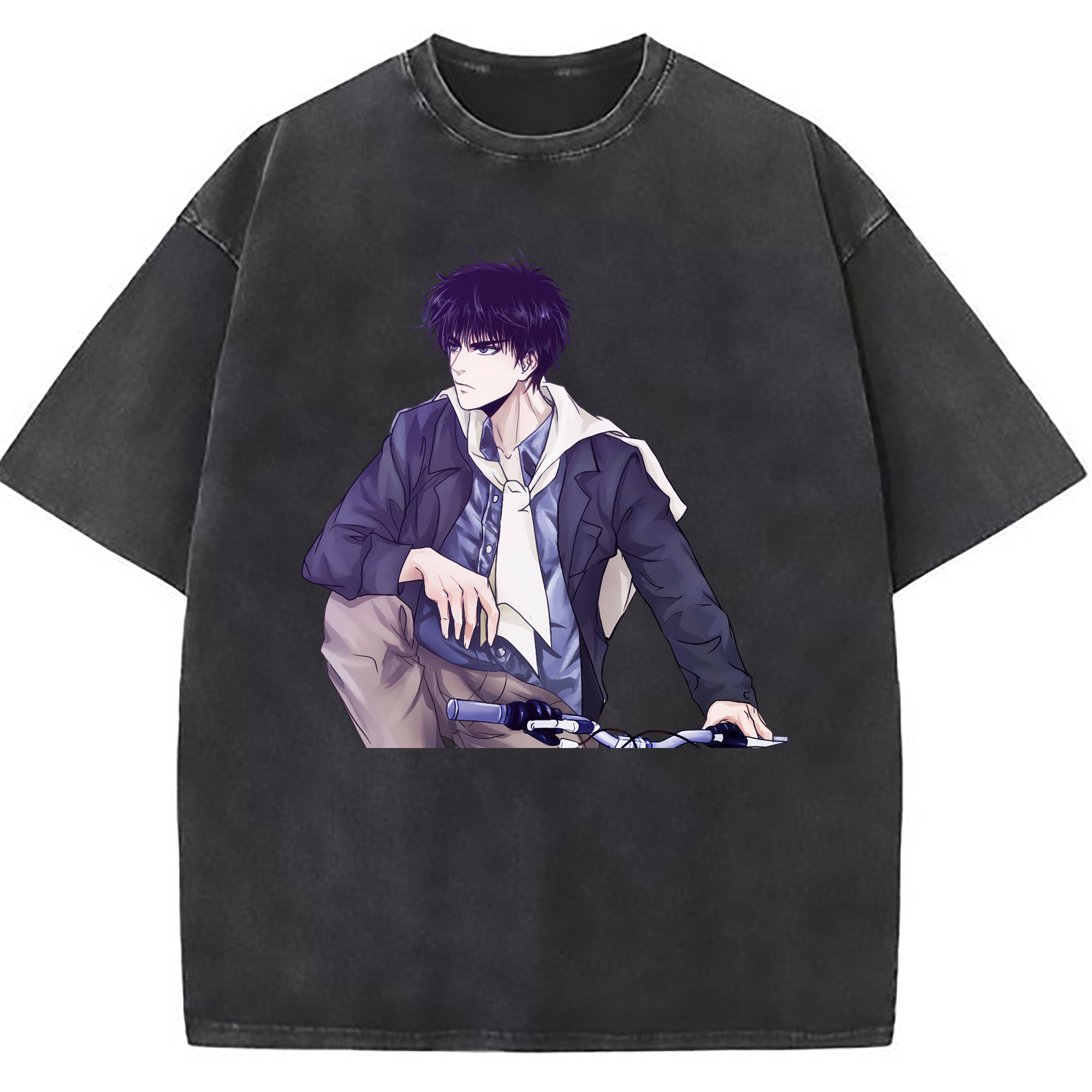 （画像用） SLAM DUNK／スラムダンク 綿100% ヴィンテージ風 半袖Tシャツ（フロントプリント）