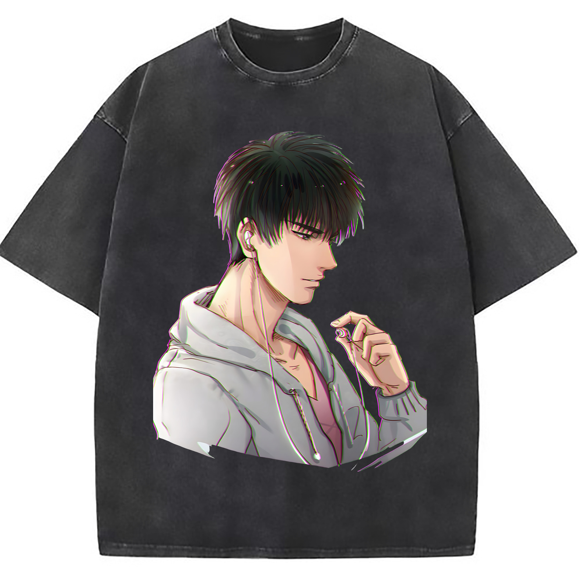 （画像用） SLAM DUNK／スラムダンク 綿100% ヴィンテージ風 半袖Tシャツ（フロントプリント）