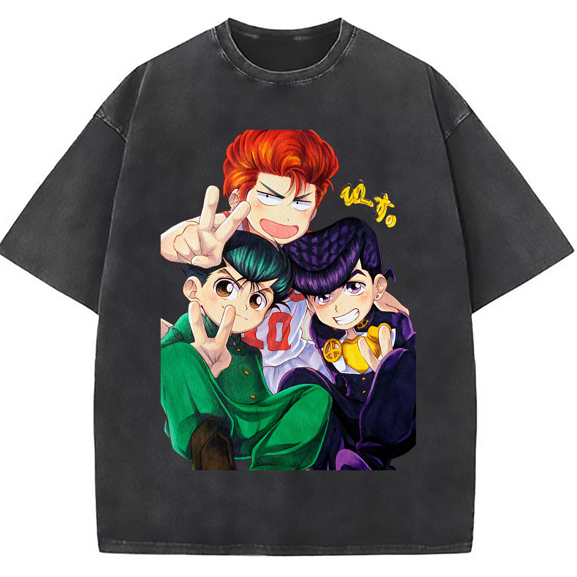 （画像用） SLAM DUNK／スラムダンク 綿100% ヴィンテージ風 半袖Tシャツ（フロントプリント）