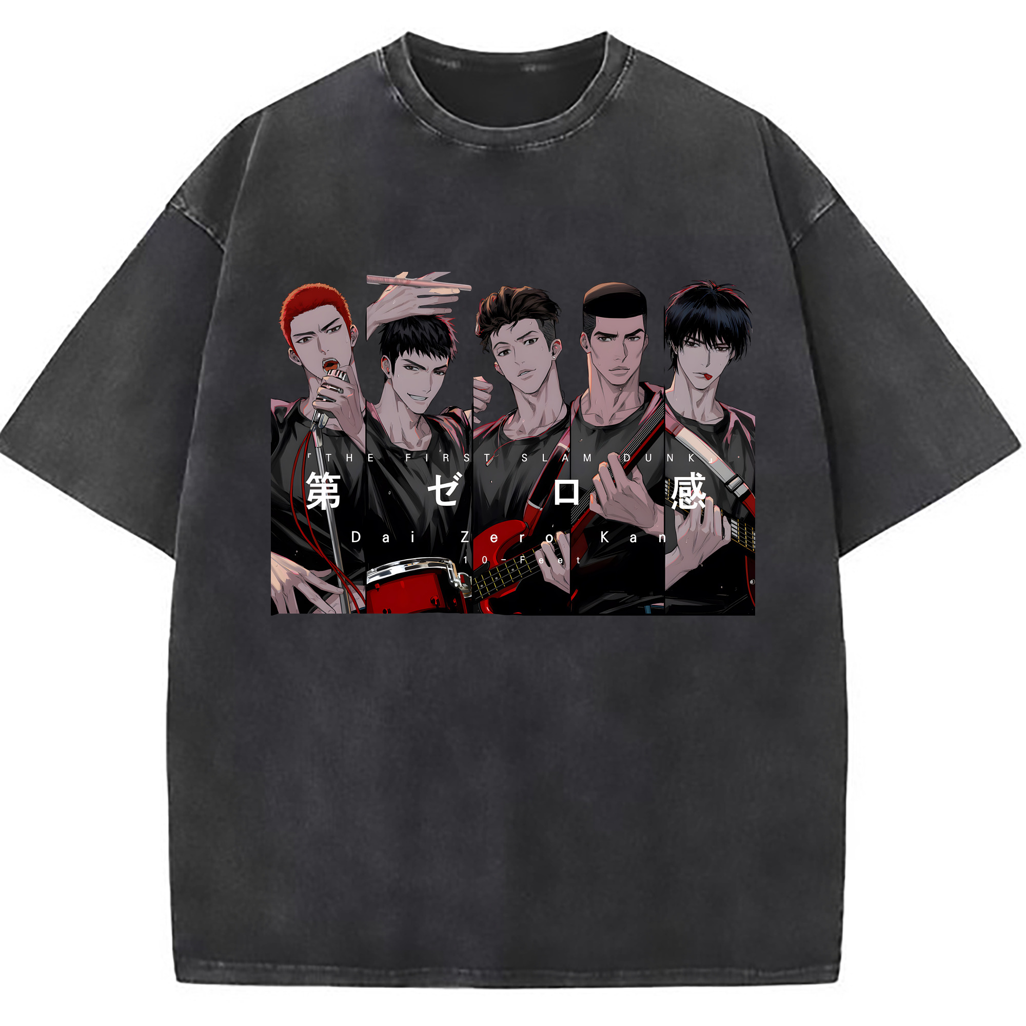 （画像用） SLAM DUNK／スラムダンク 綿100% ヴィンテージ風 半袖Tシャツ（フロントプリント）